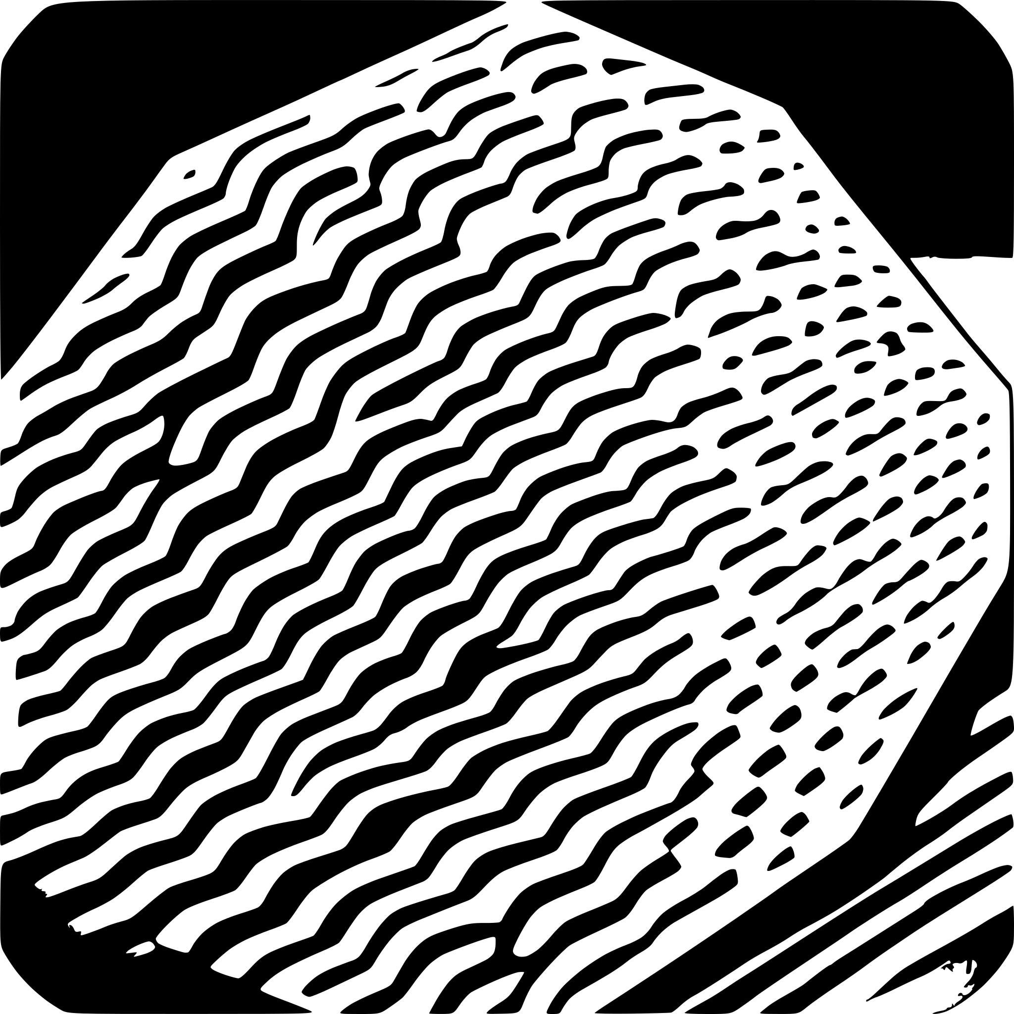 AI-generated SVG of a hexagon moebius style
