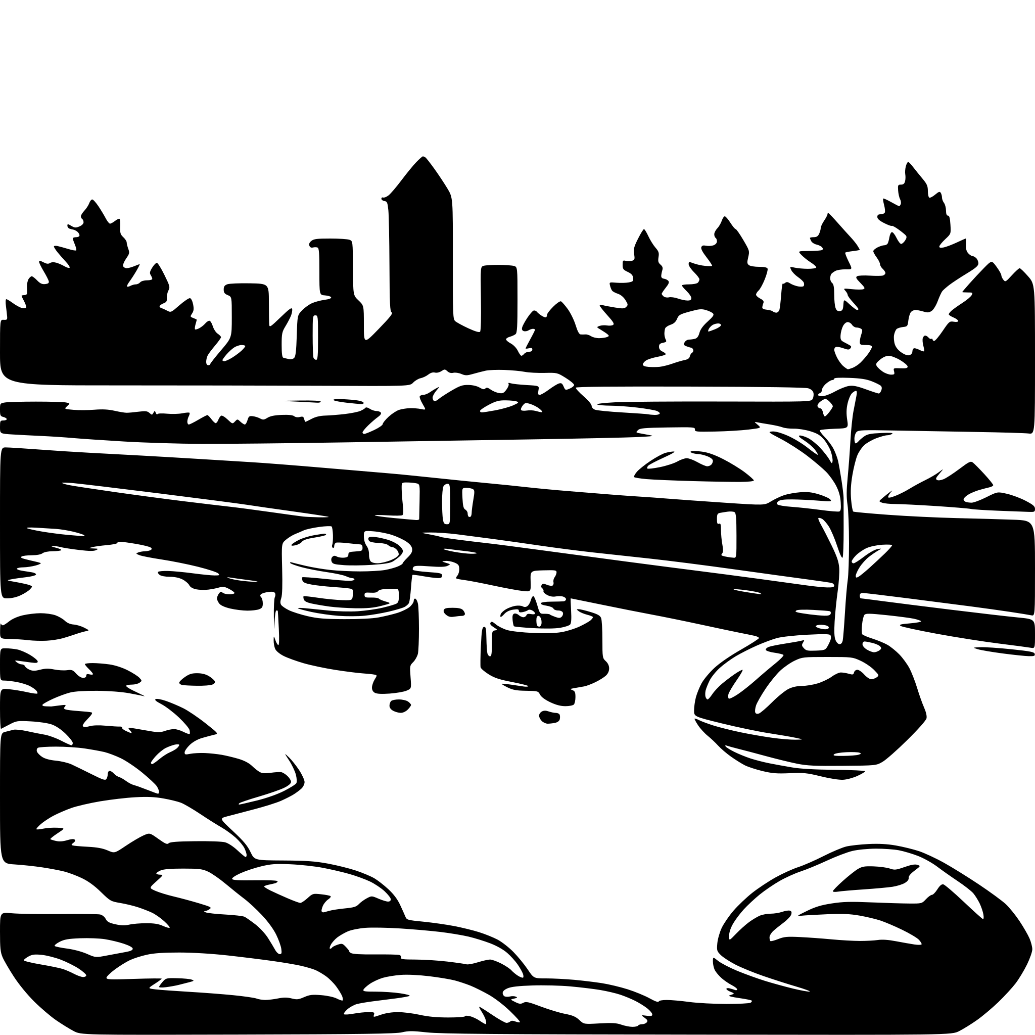 AI-generated SVG of a chemical substances in a river