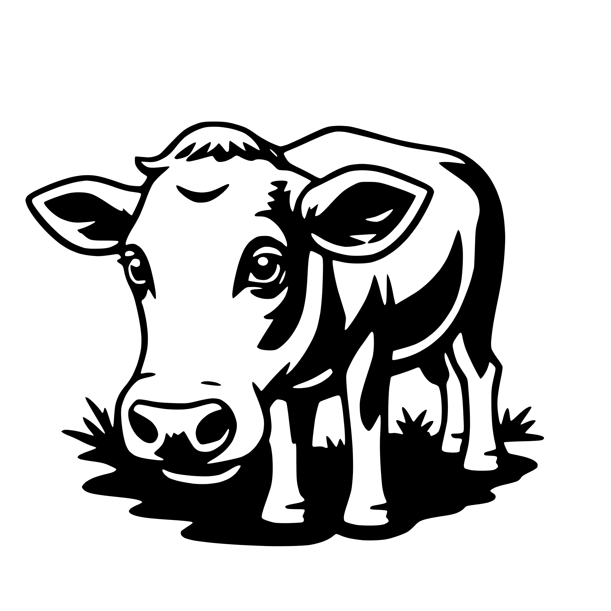 AI-generated SVG of 'cow'