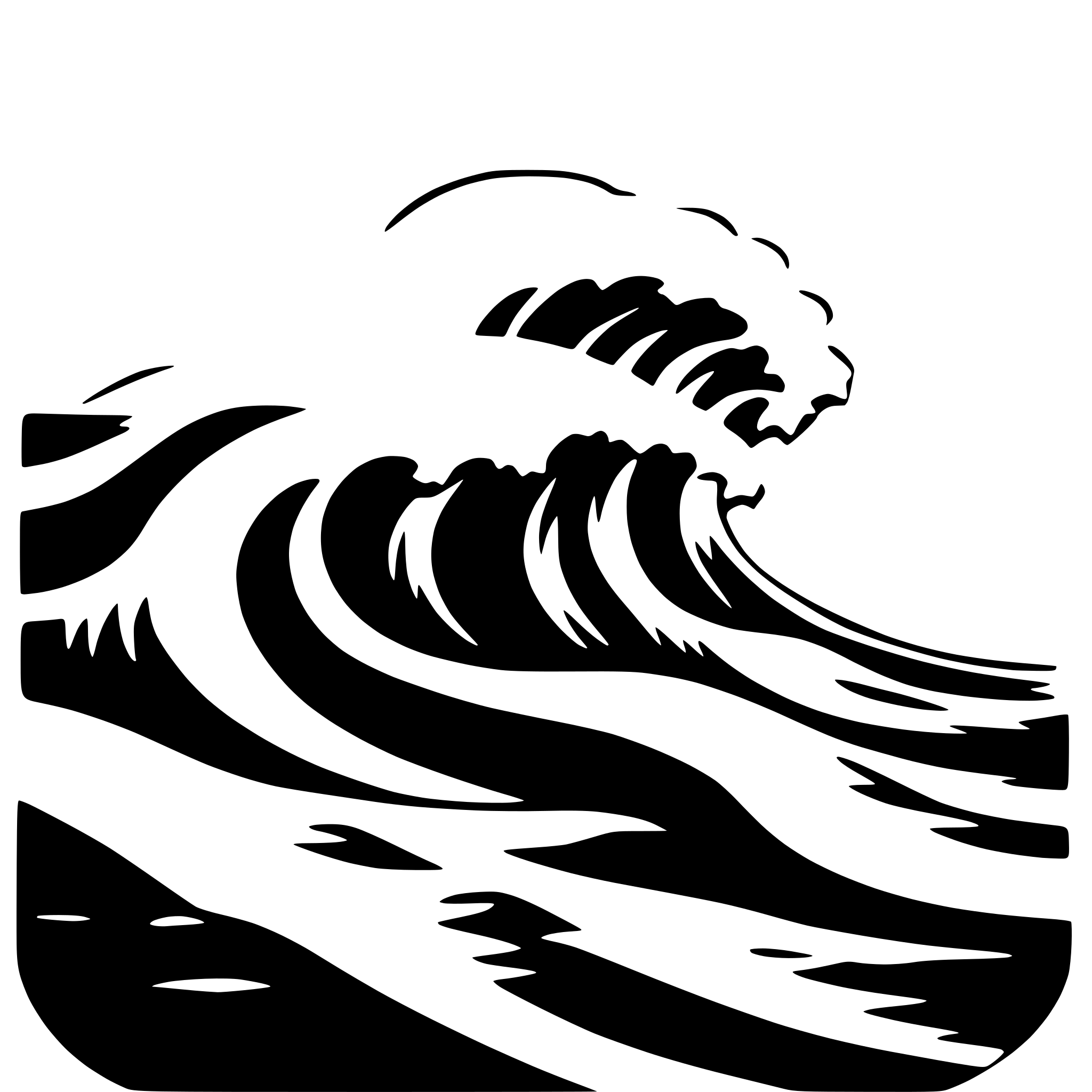 AI-generated SVG of a wave