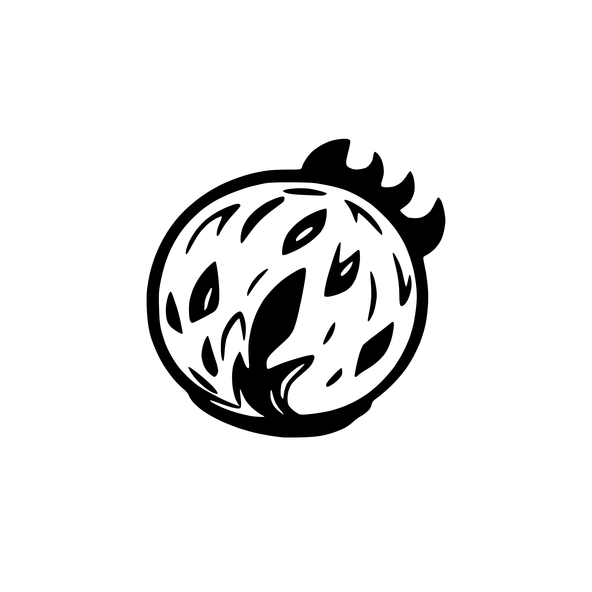 AI-generated SVG of '"A glowing, fiery red sphere with vibrant flames. Toon Shader with bold black outlines, and the flames should have a hand-drawn cartoon effect, radiating a warm glow."'
