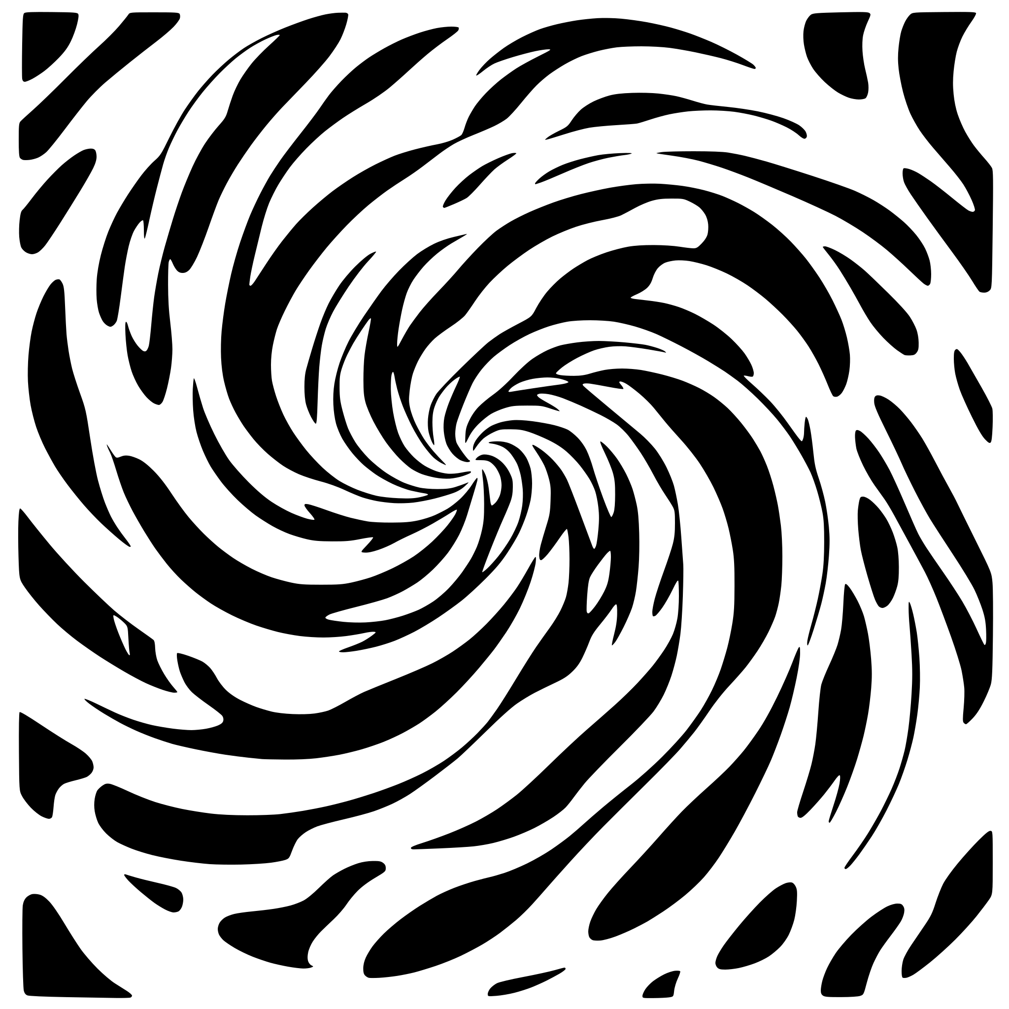 AI-generated SVG of a vortex swirl