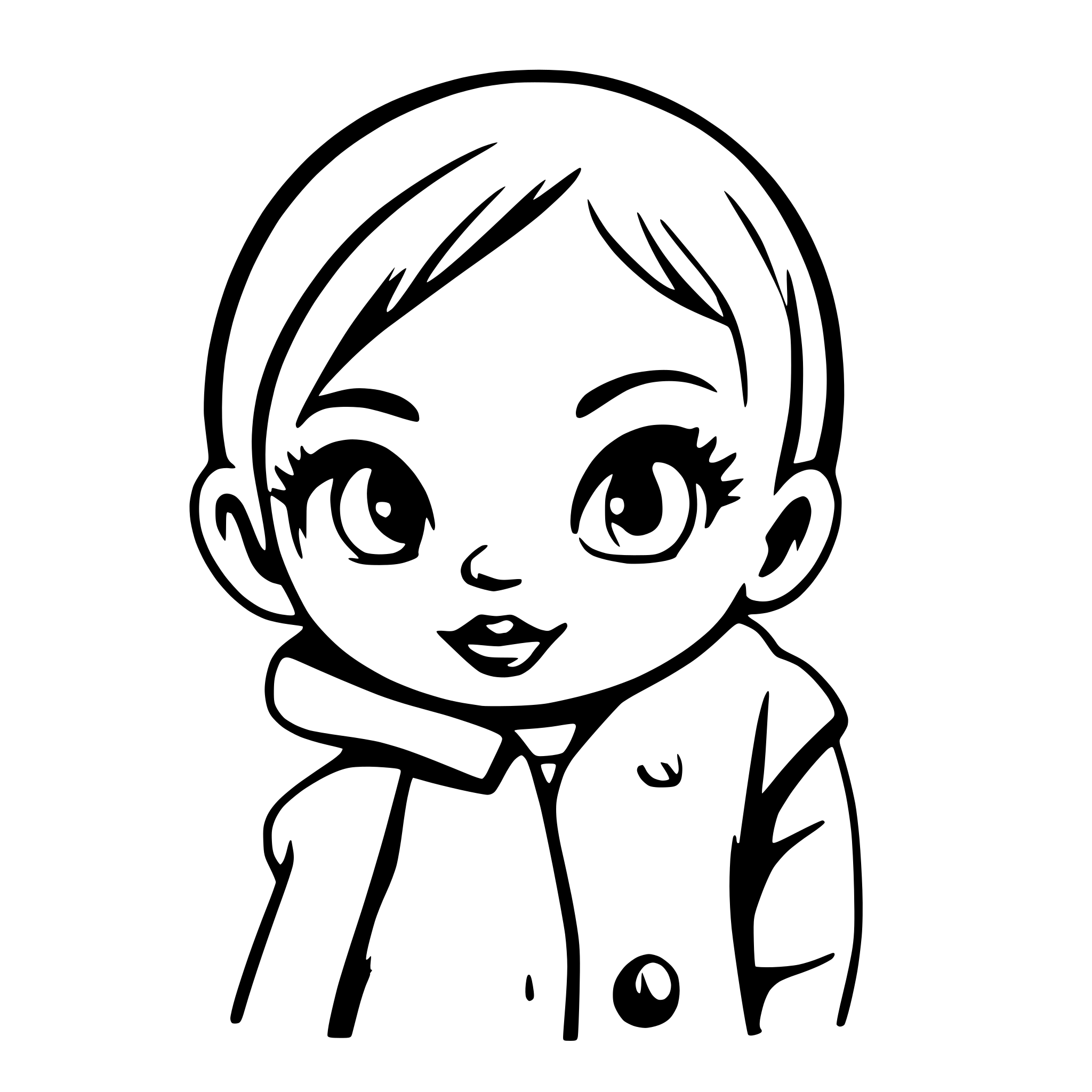AI-generated SVG of a baby