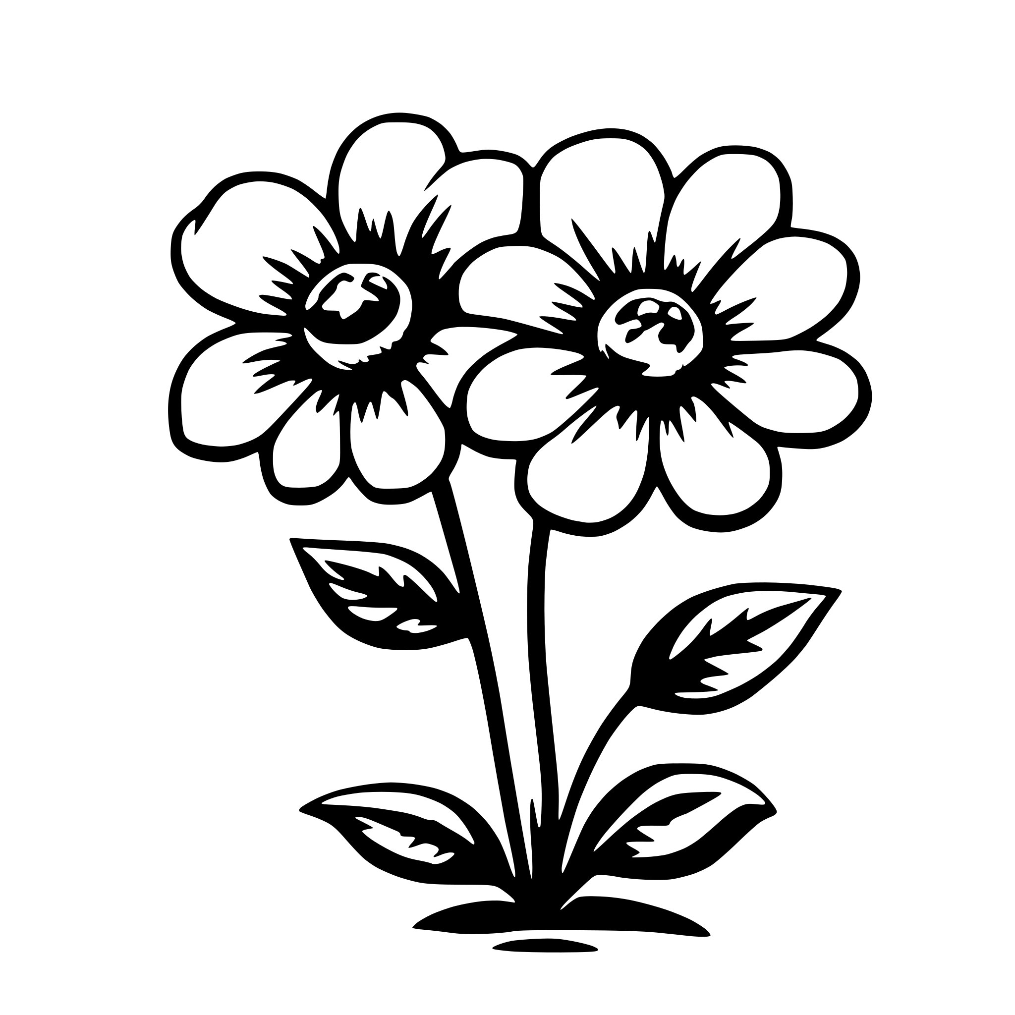 AI-generated SVG of a flower