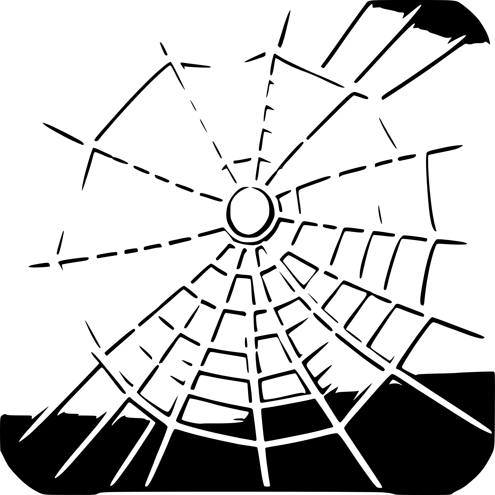 AI-generated SVG of 'cobweb'