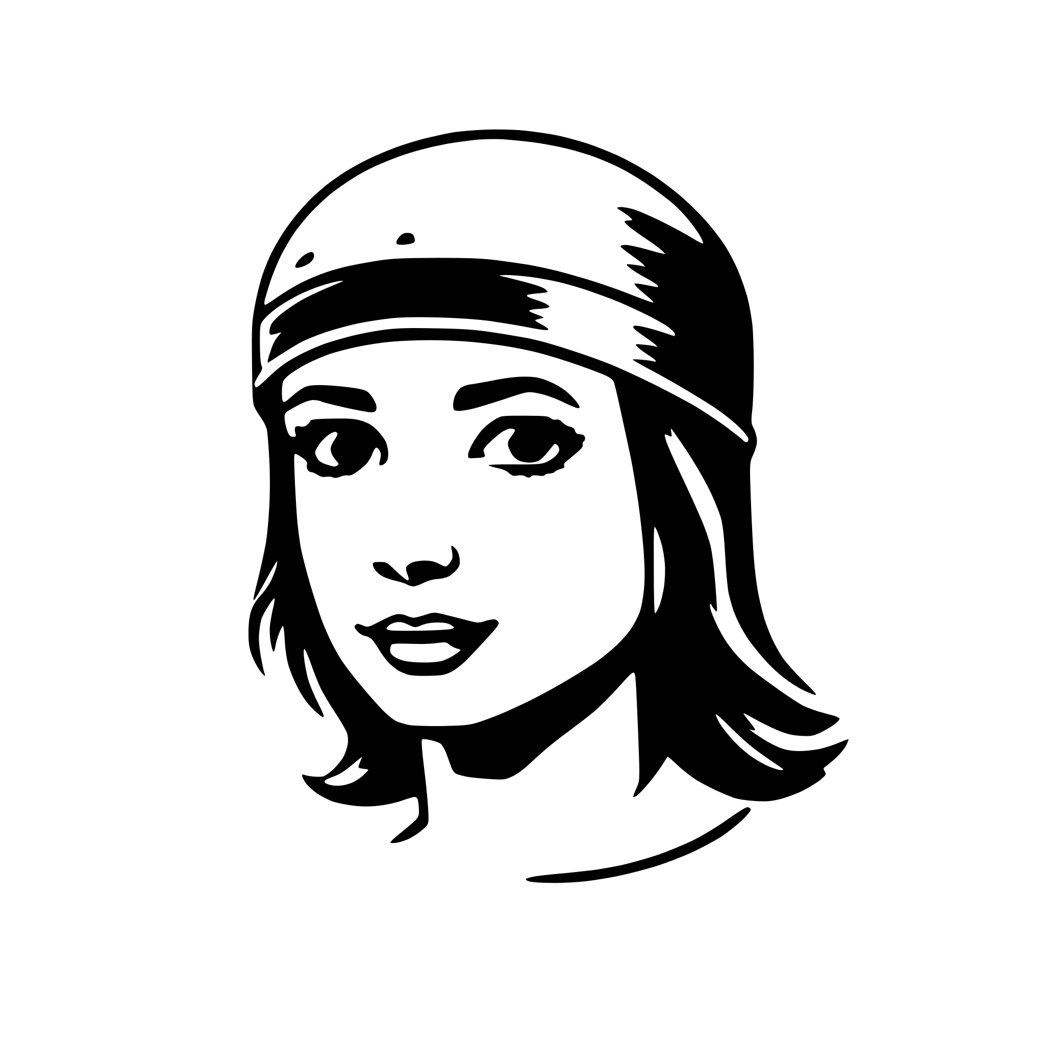 AI-generated SVG of a swim cap