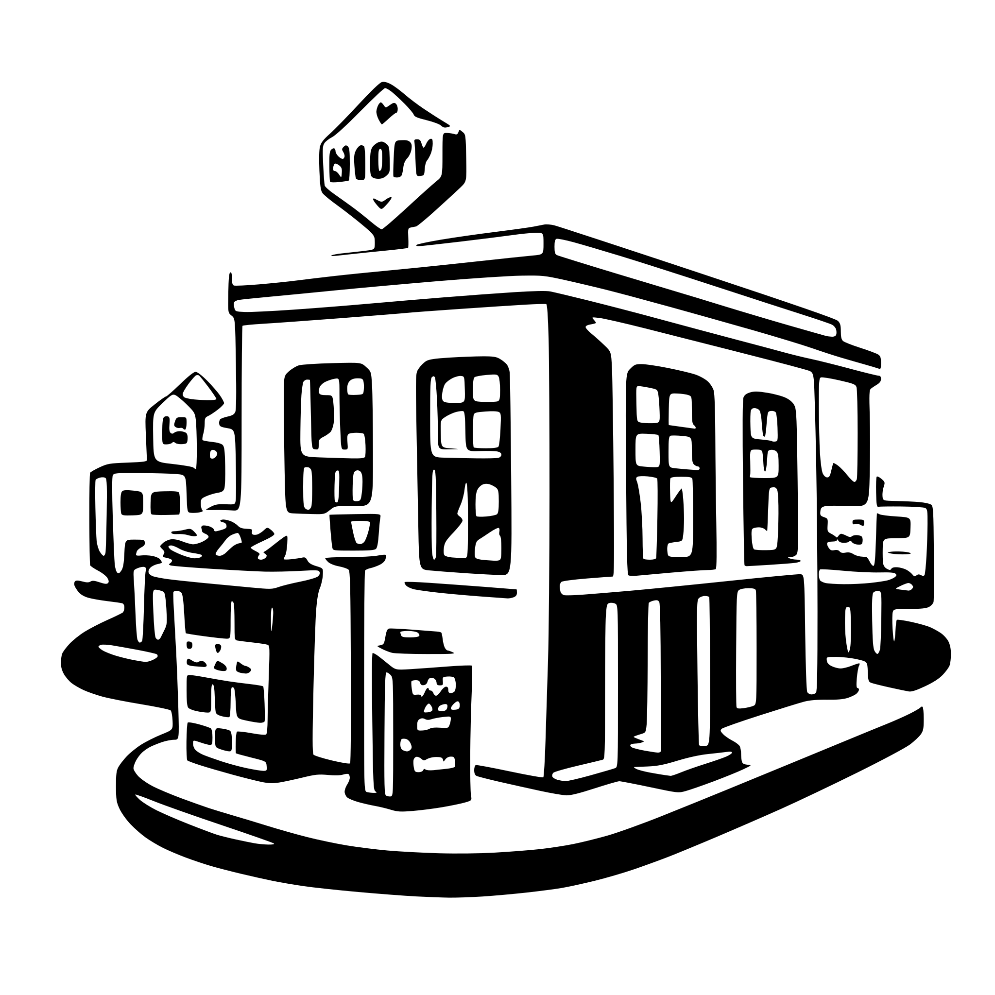 AI-generated SVG of 'word of shoppy'