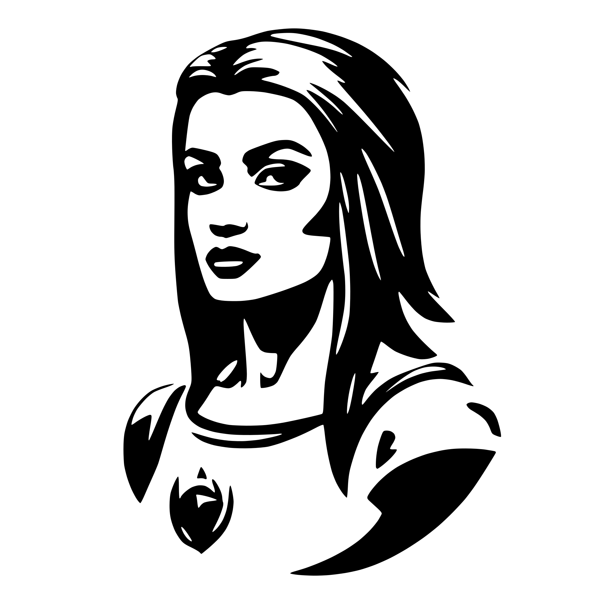 AI-generated SVG of 'cosmetology and spartan'