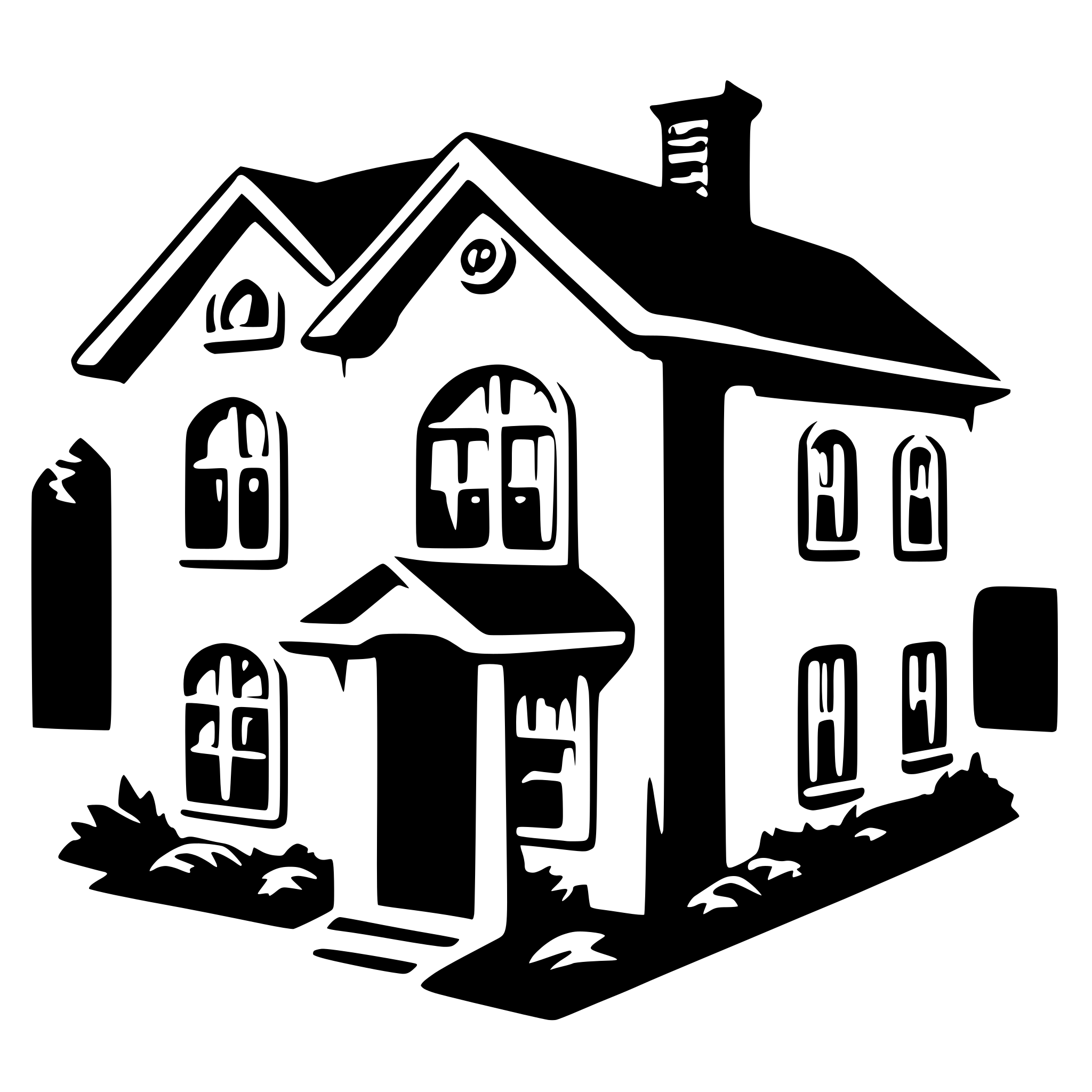 AI-generated SVG of 'house'