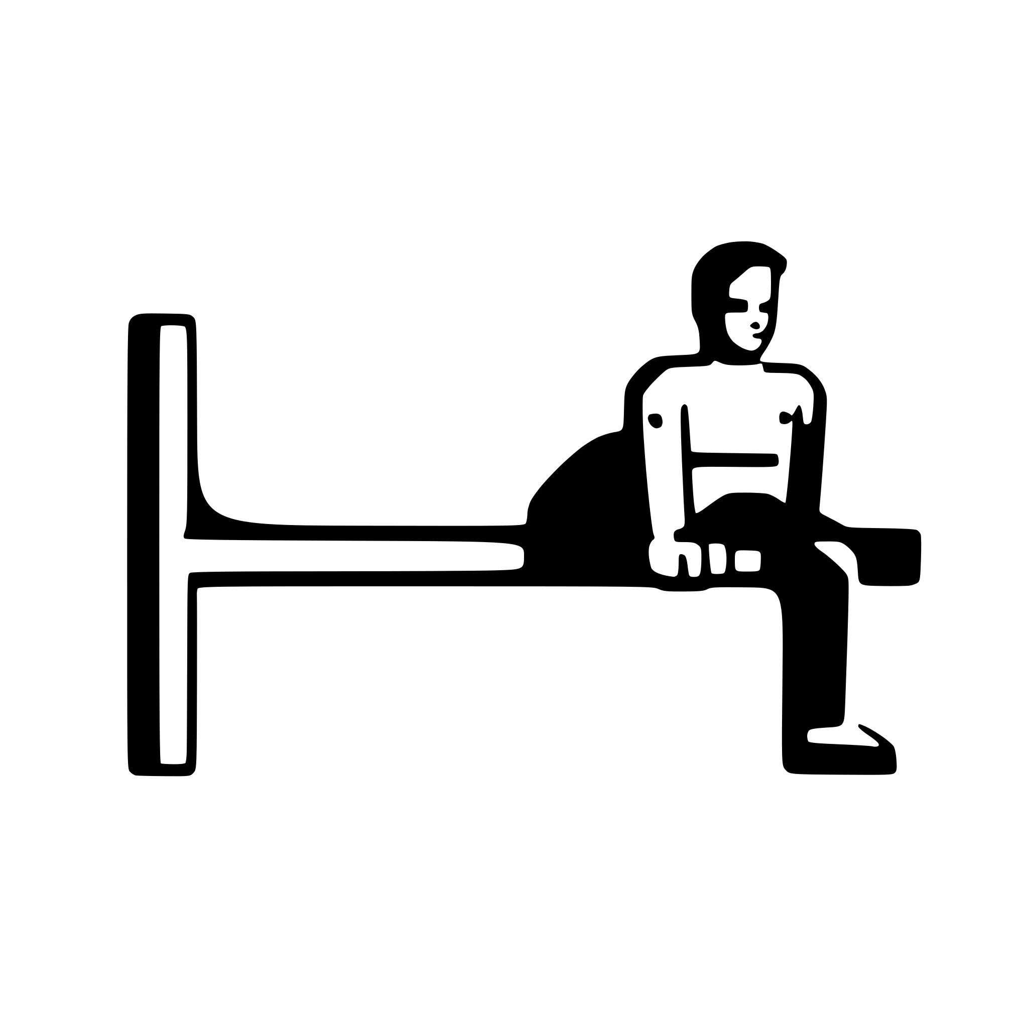 AI-generated SVG of a man performing a bench press