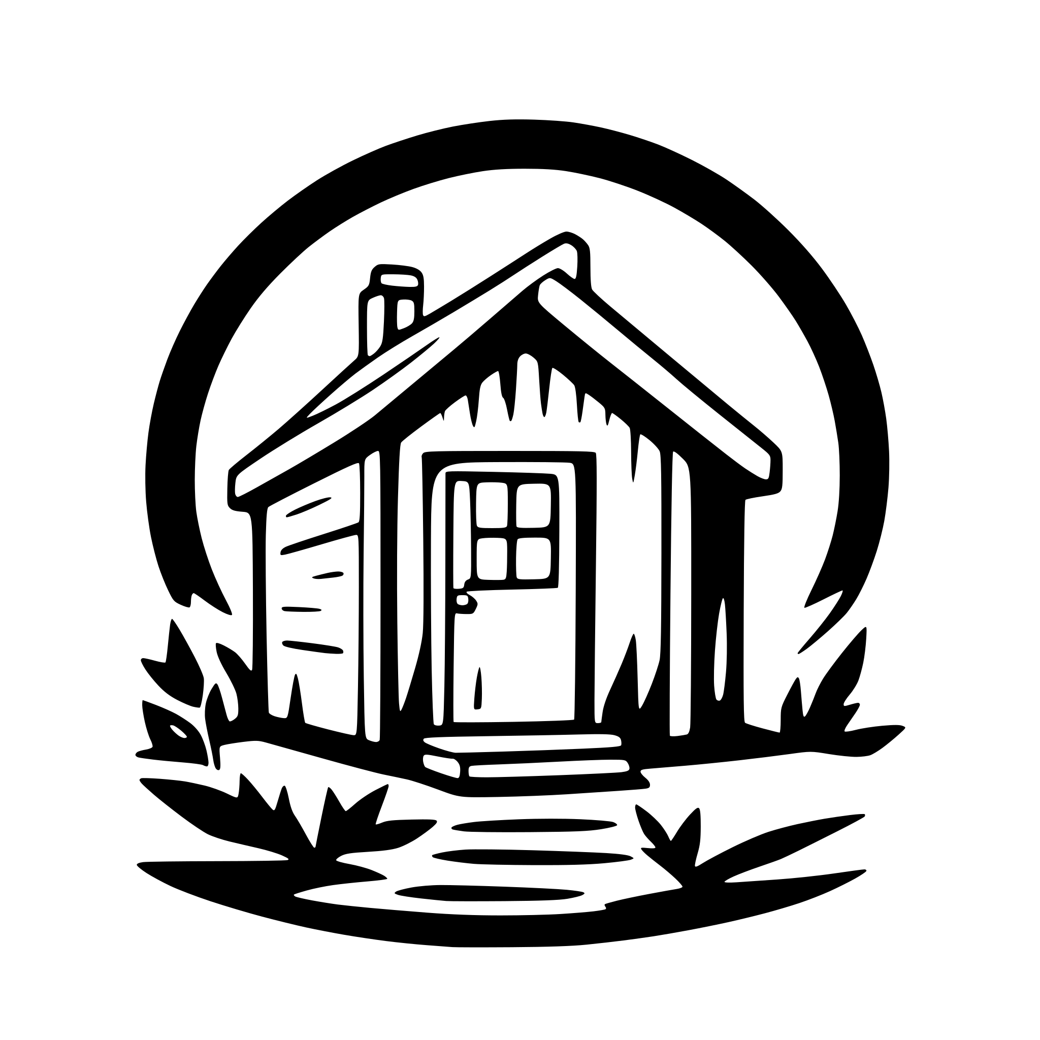 AI-generated SVG of 'a tiny wooden cabin'