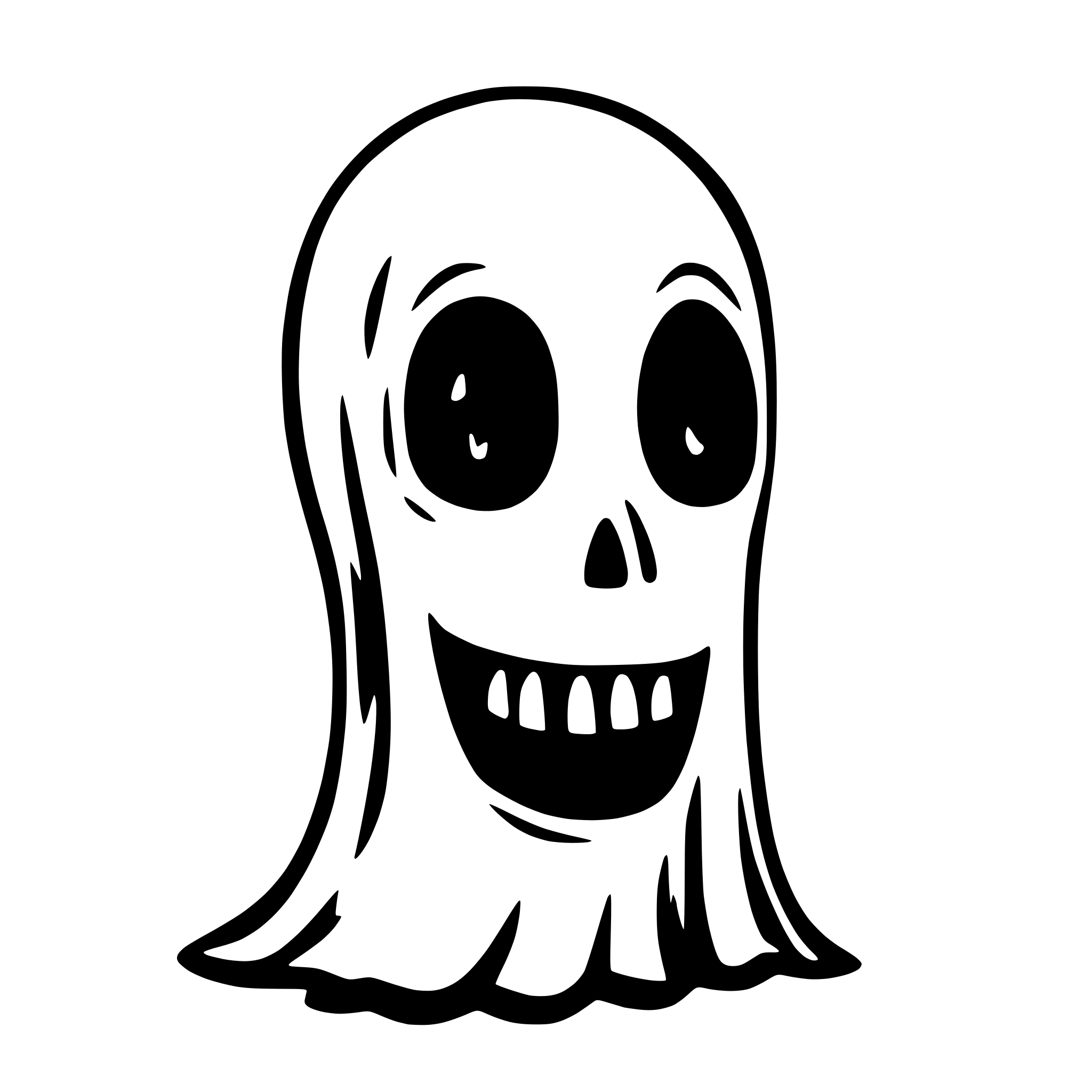 AI-generated SVG of 'spooky lovley ghost'