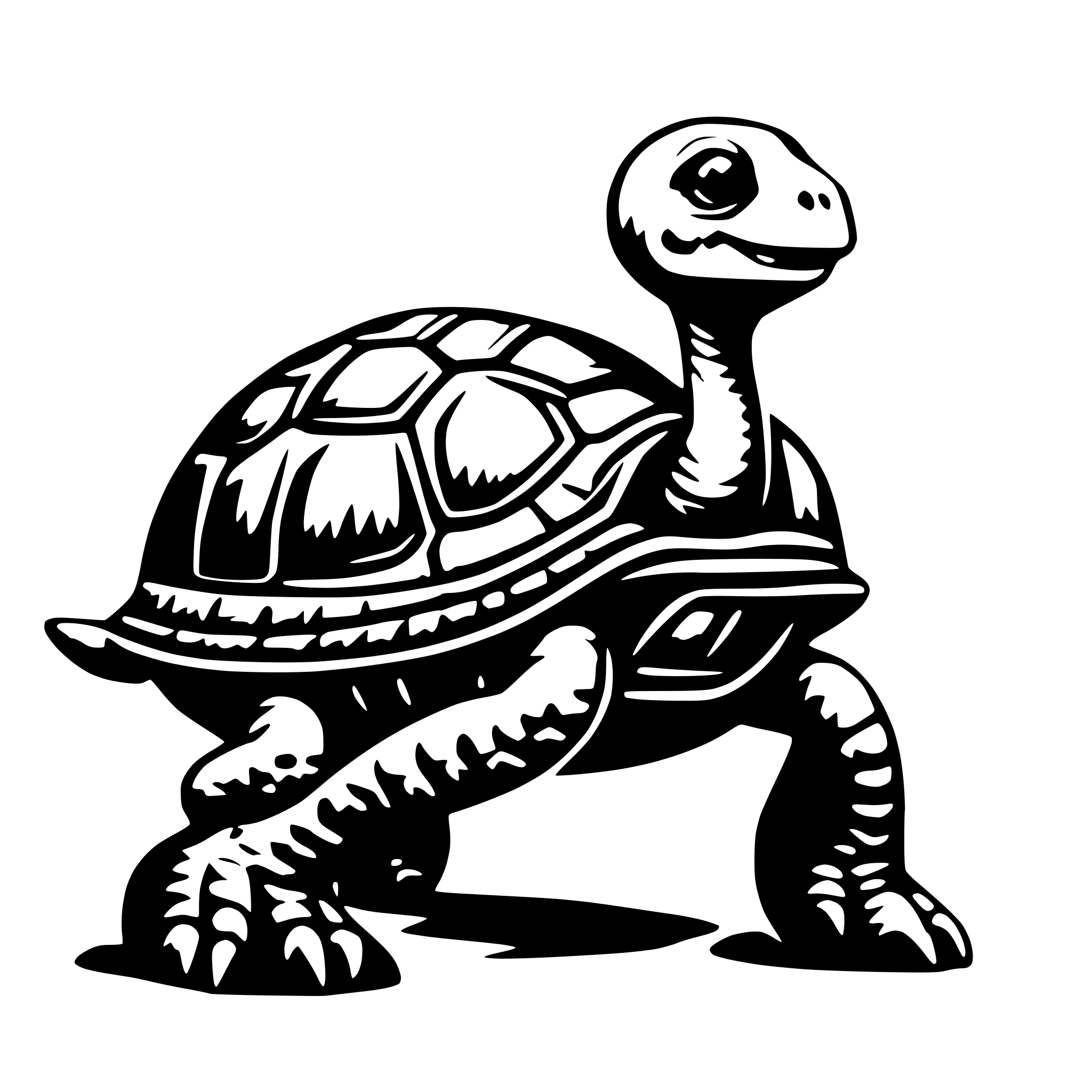 AI-generated SVG of 'racing turtle cartoon'