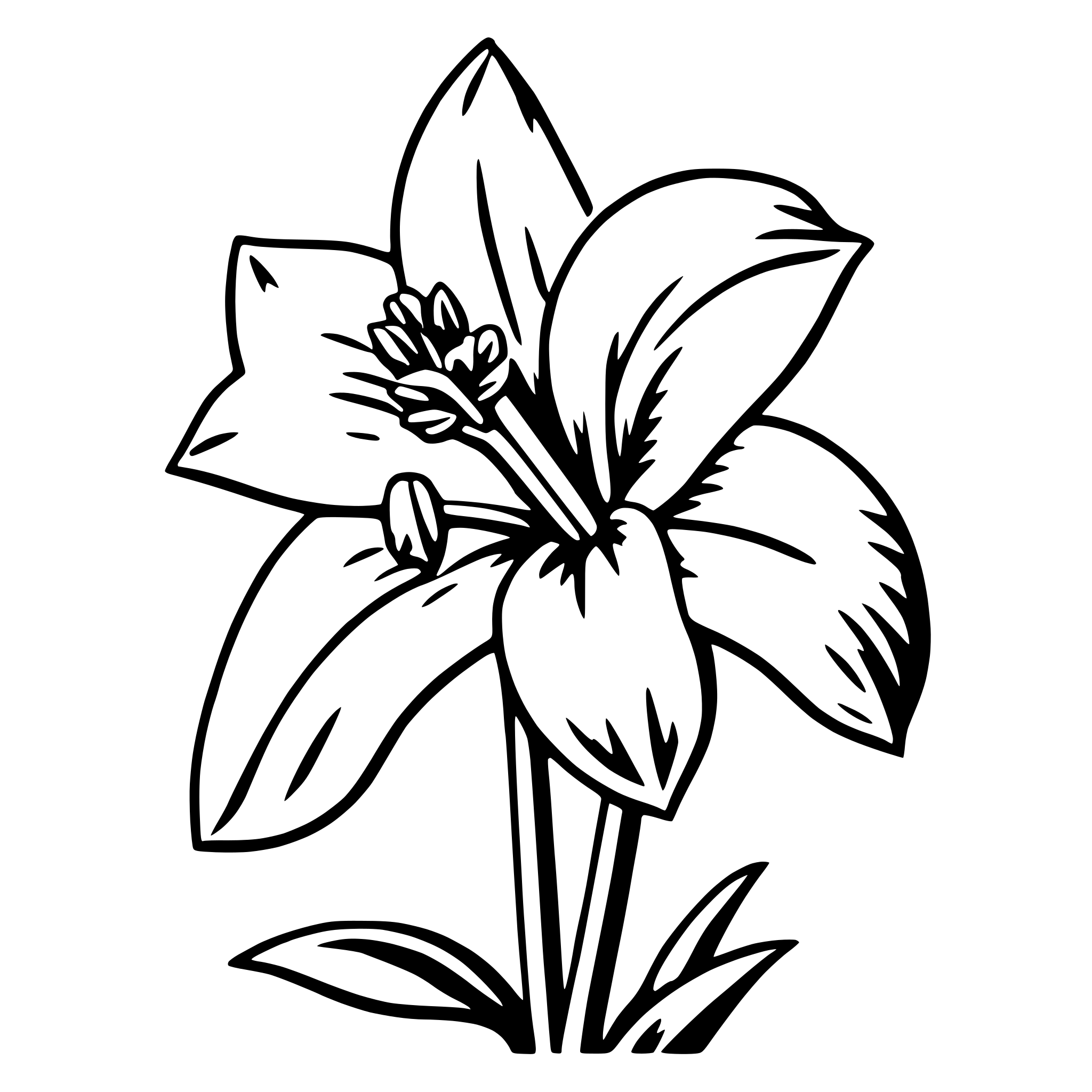 AI-generated SVG of 'amaryllis'