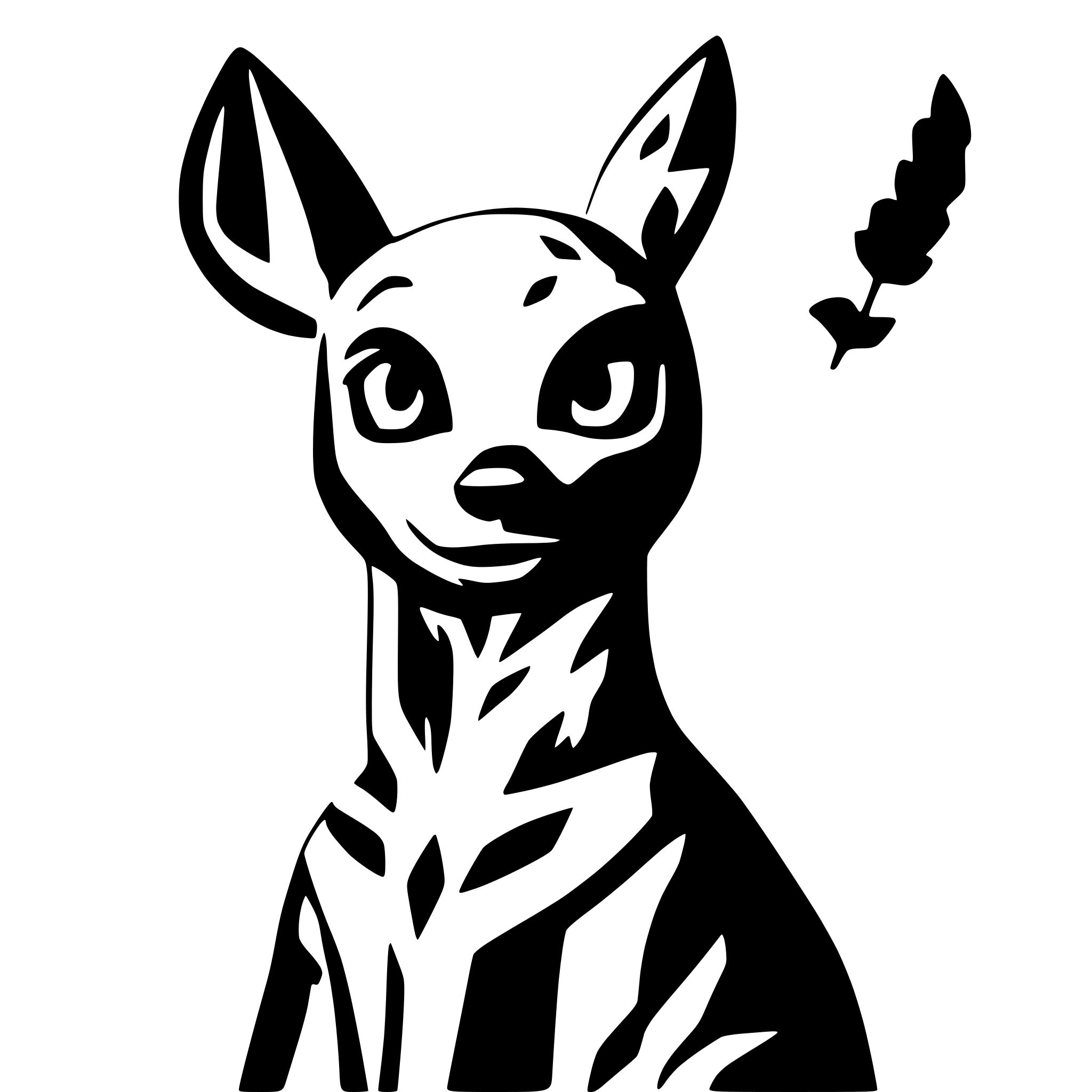 AI-generated SVG of a dogpool and deadpool high detail
