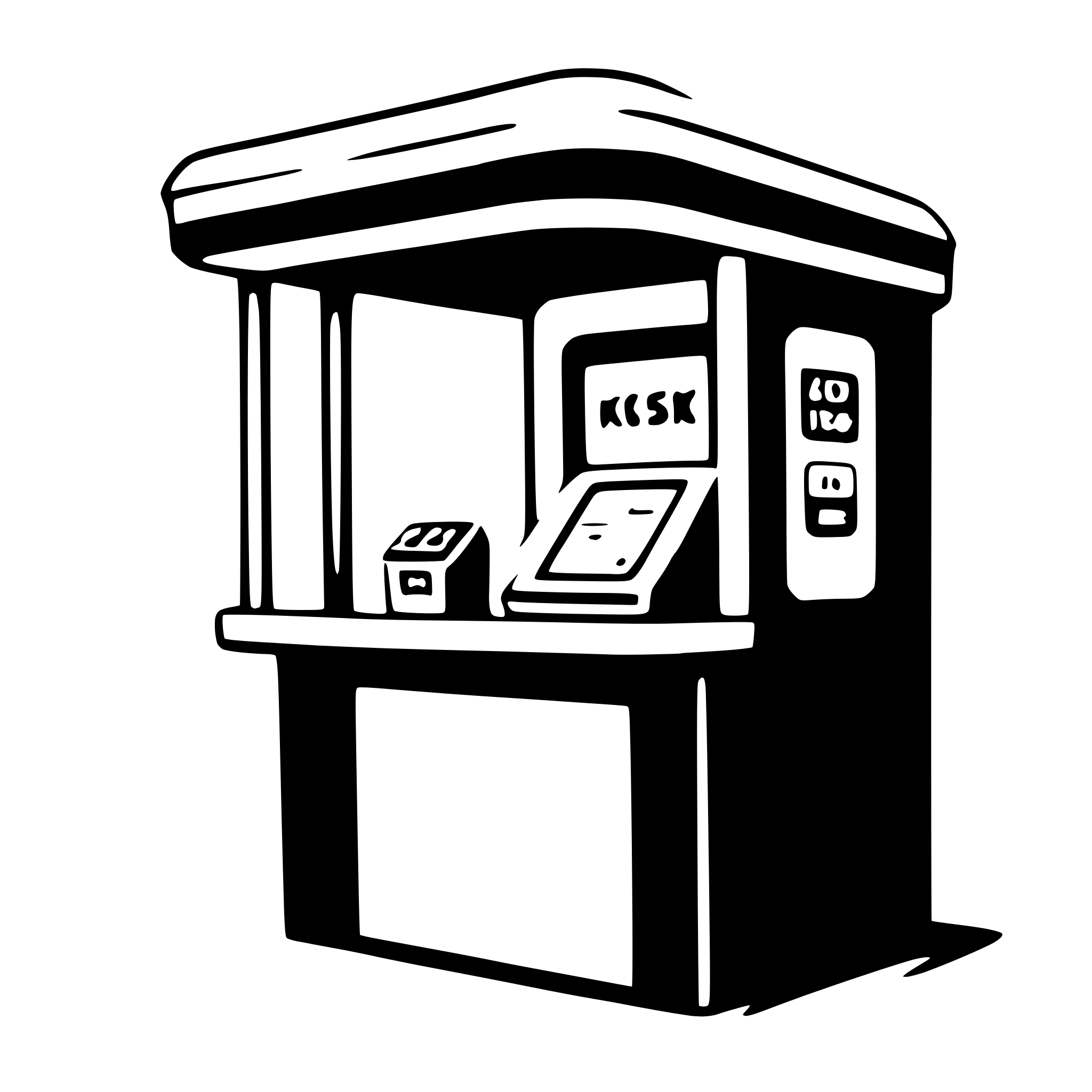 AI-generated SVG of 'kiosk'