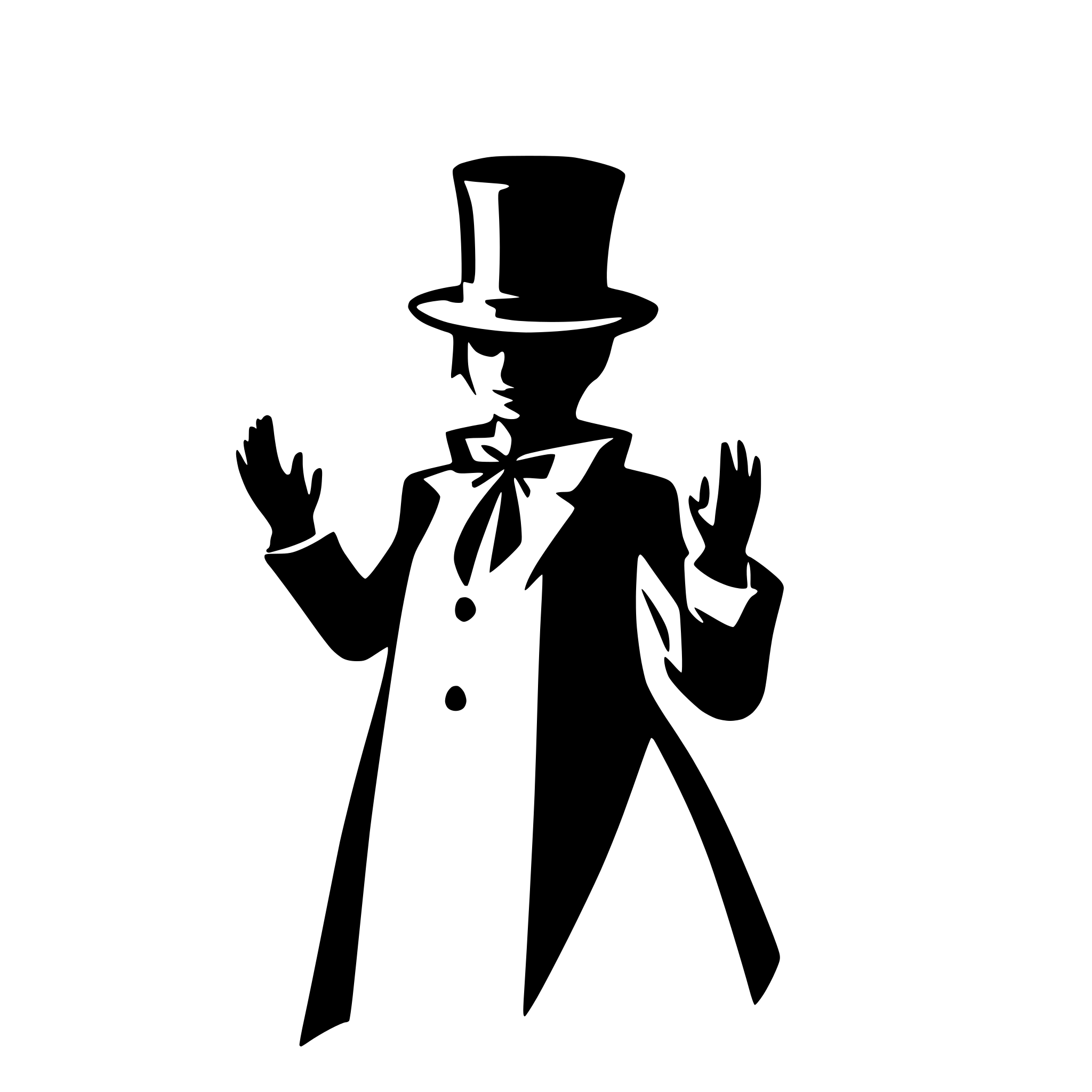 AI-generated SVG of 'Magician with hat'