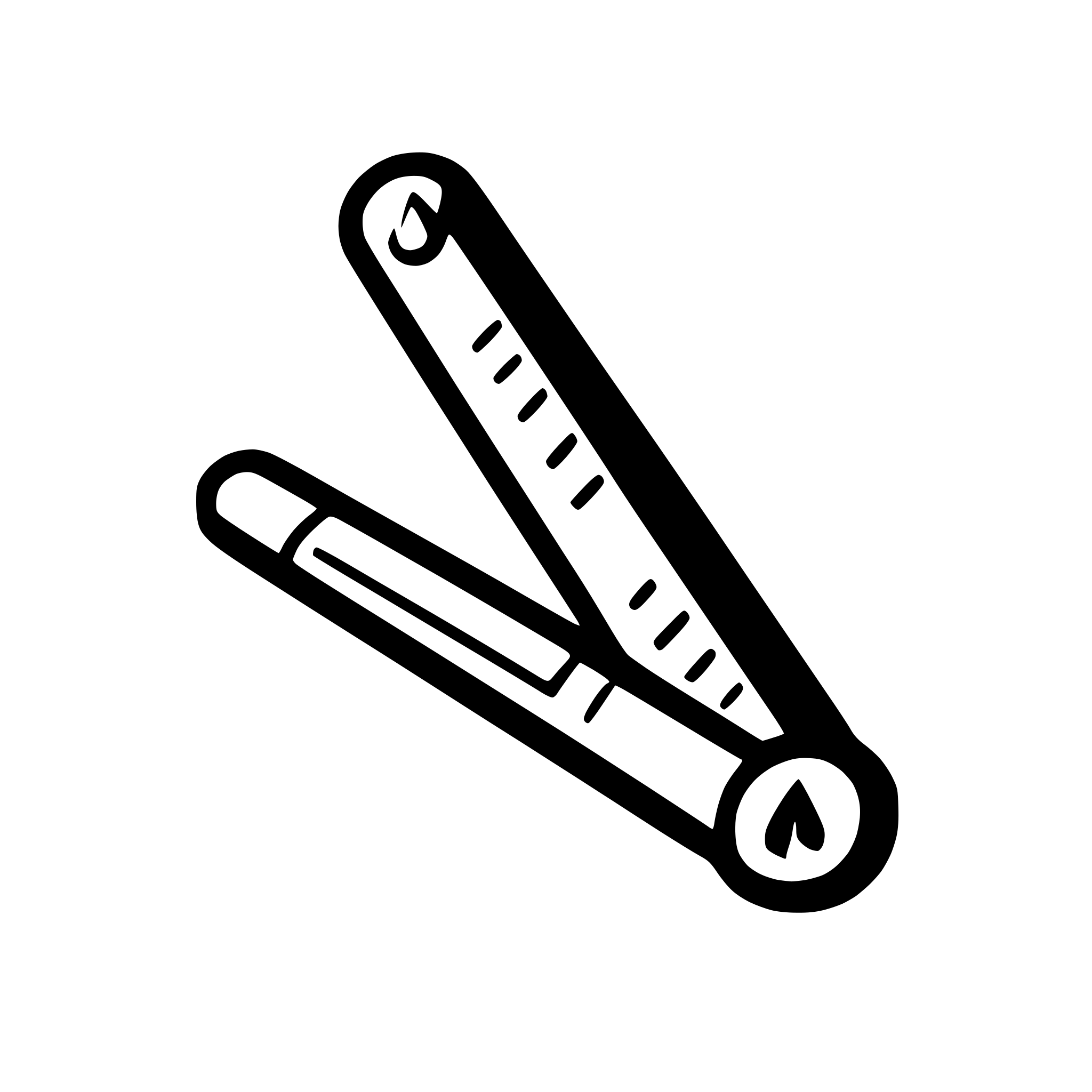AI-generated SVG of a pencil and ruler crossed
