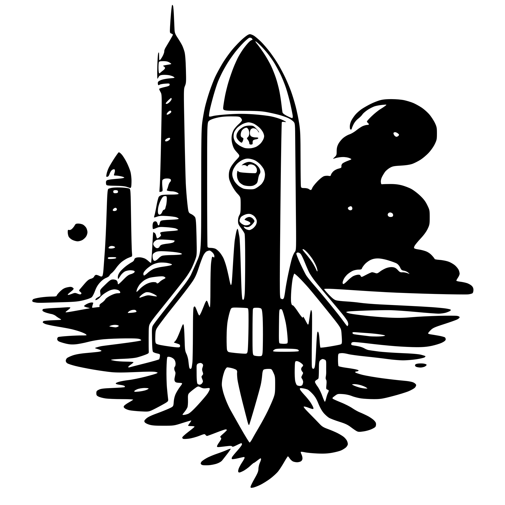 AI-generated SVG of 'space rocket'