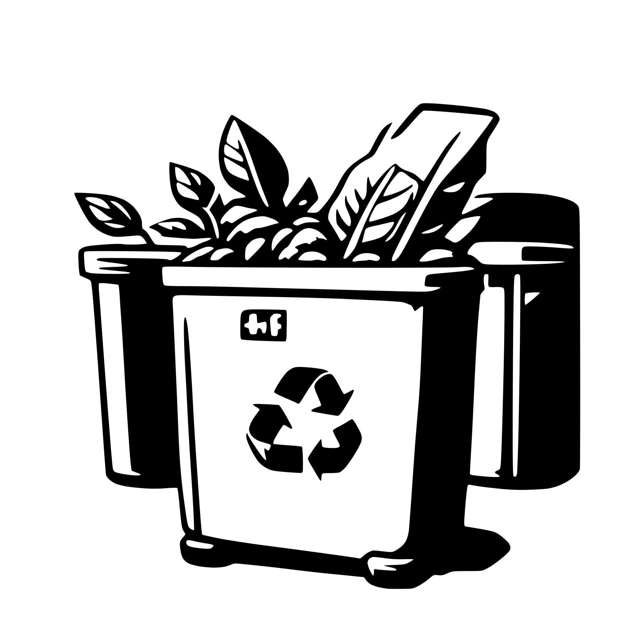 AI-generated SVG of a recycling