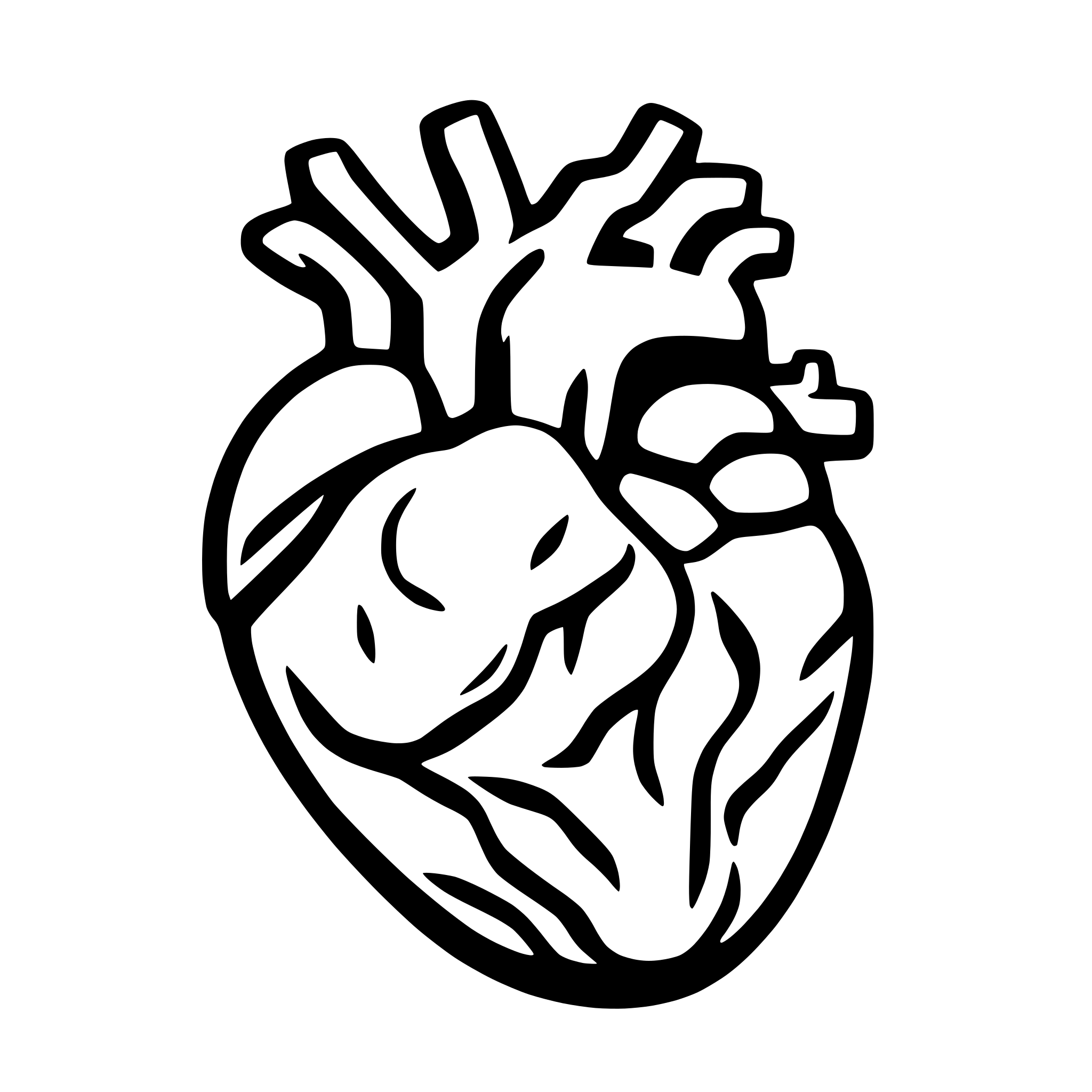 AI-generated SVG of '3d human heart'