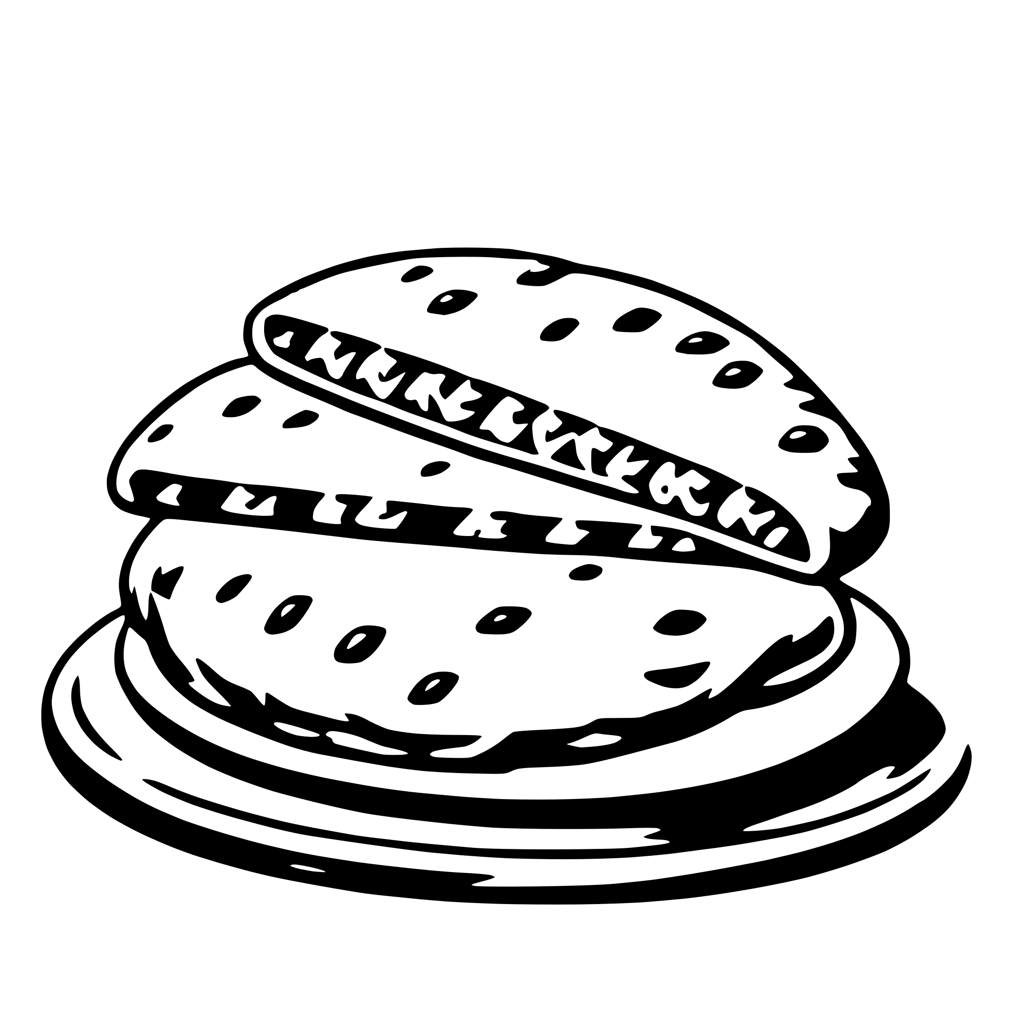 AI-generated SVG of 'empanada'