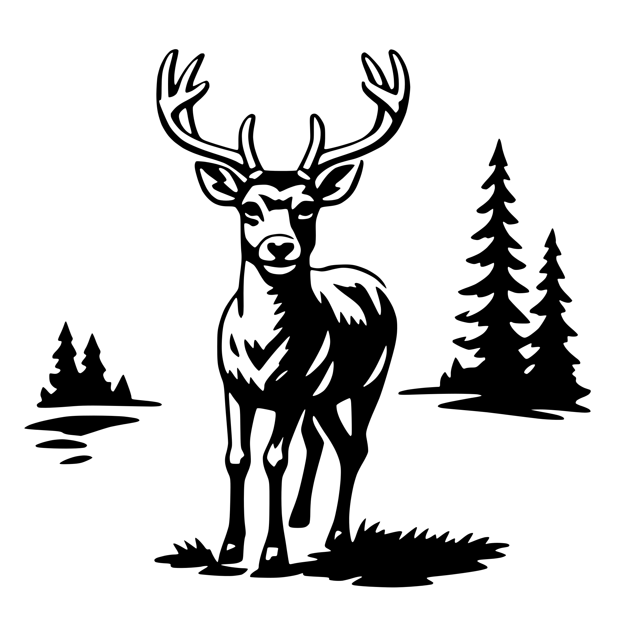 AI-generated SVG of 'deer'