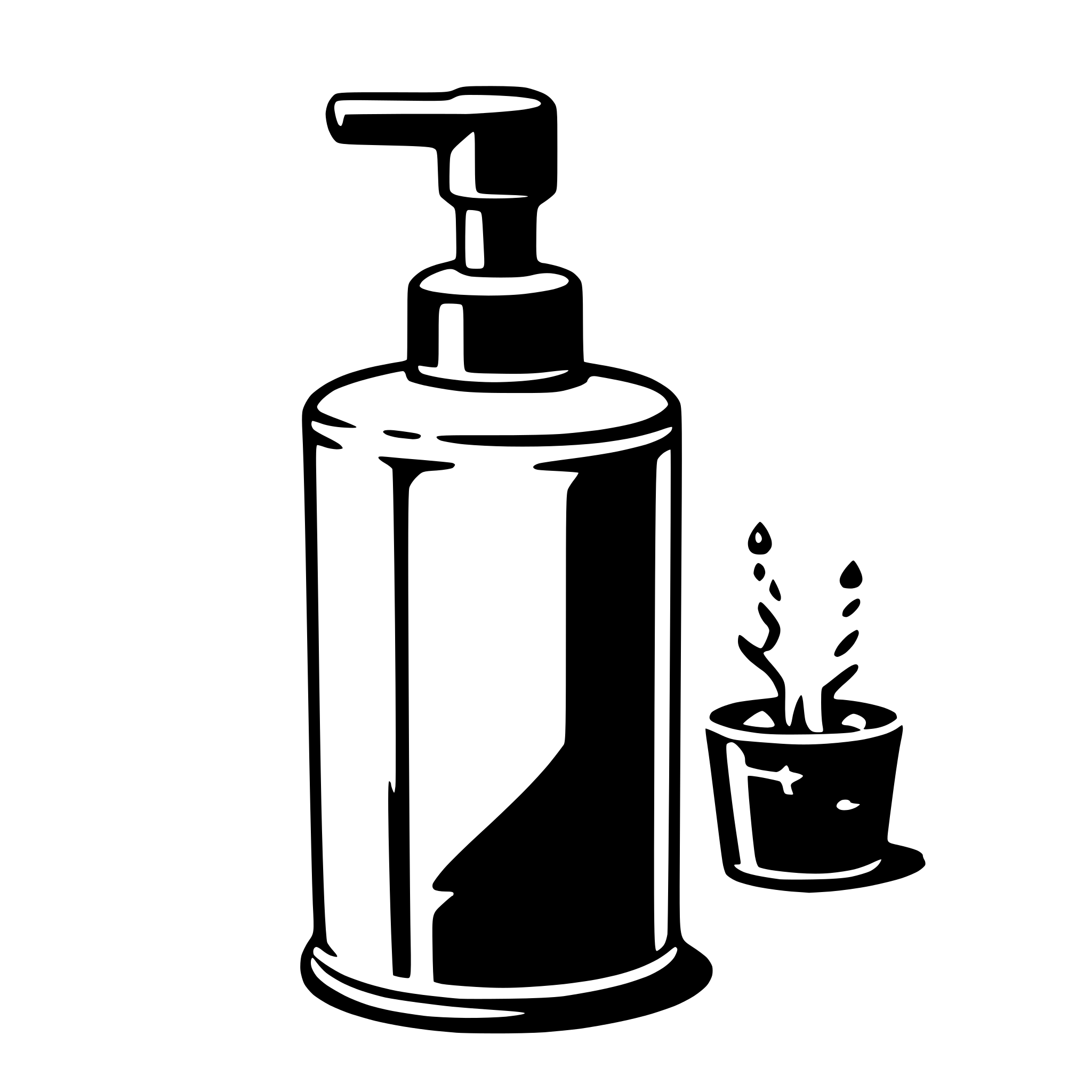AI-generated SVG of 'liquid soap'