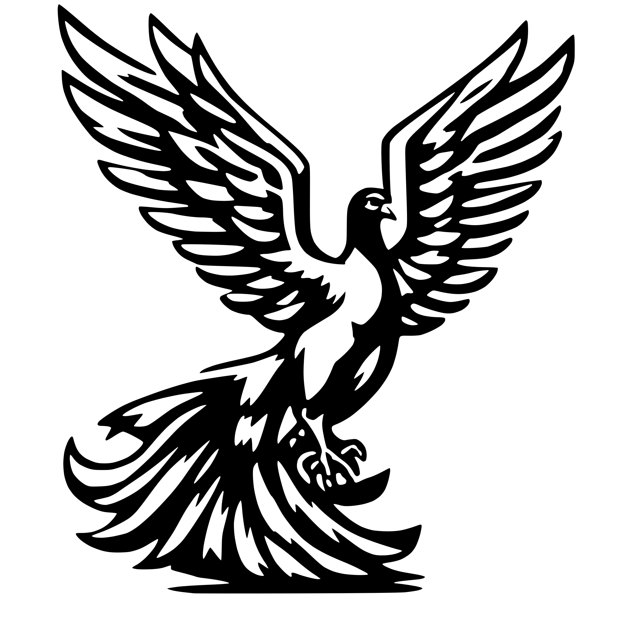 AI-generated SVG of 'phoenix judge'