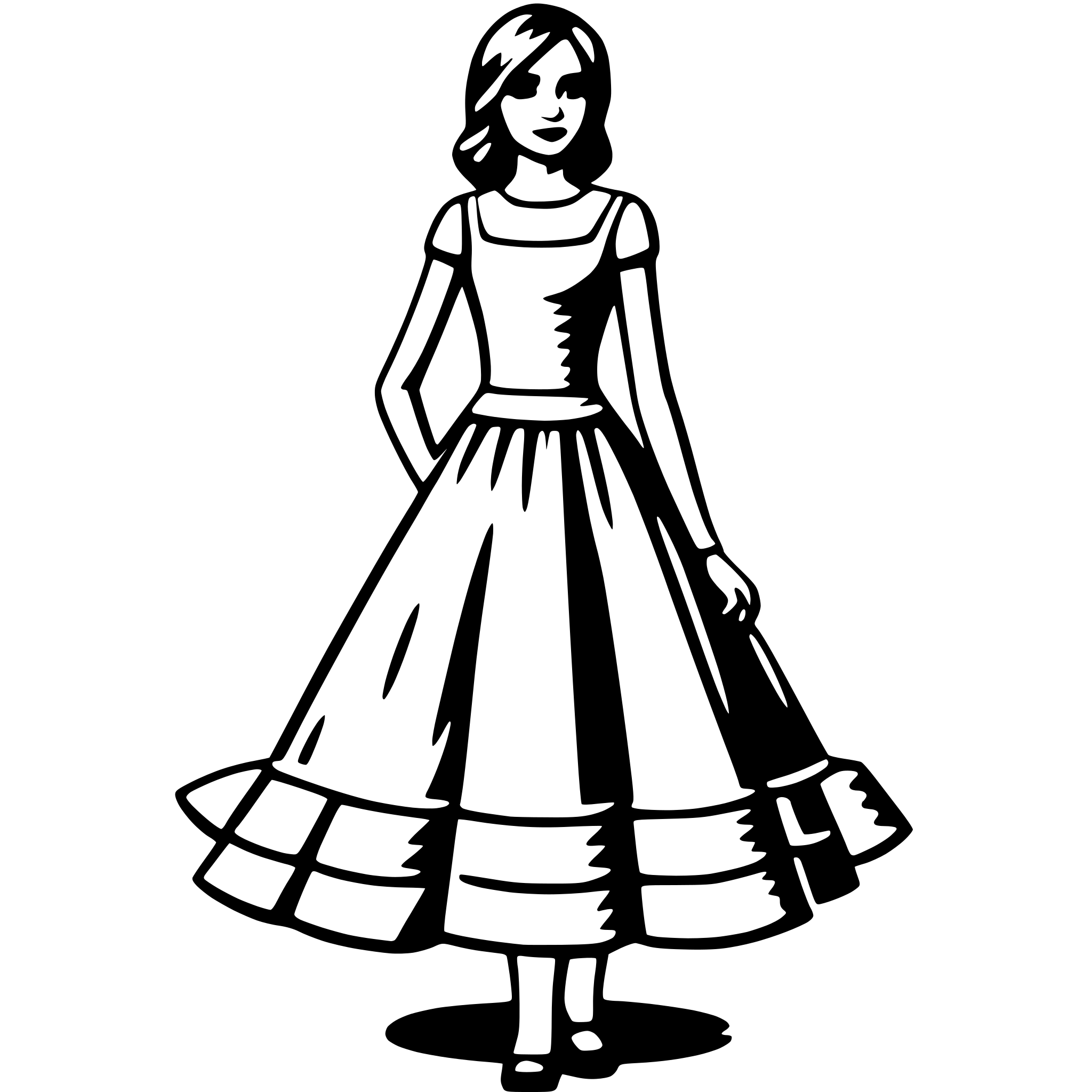 AI-generated SVG of a dress