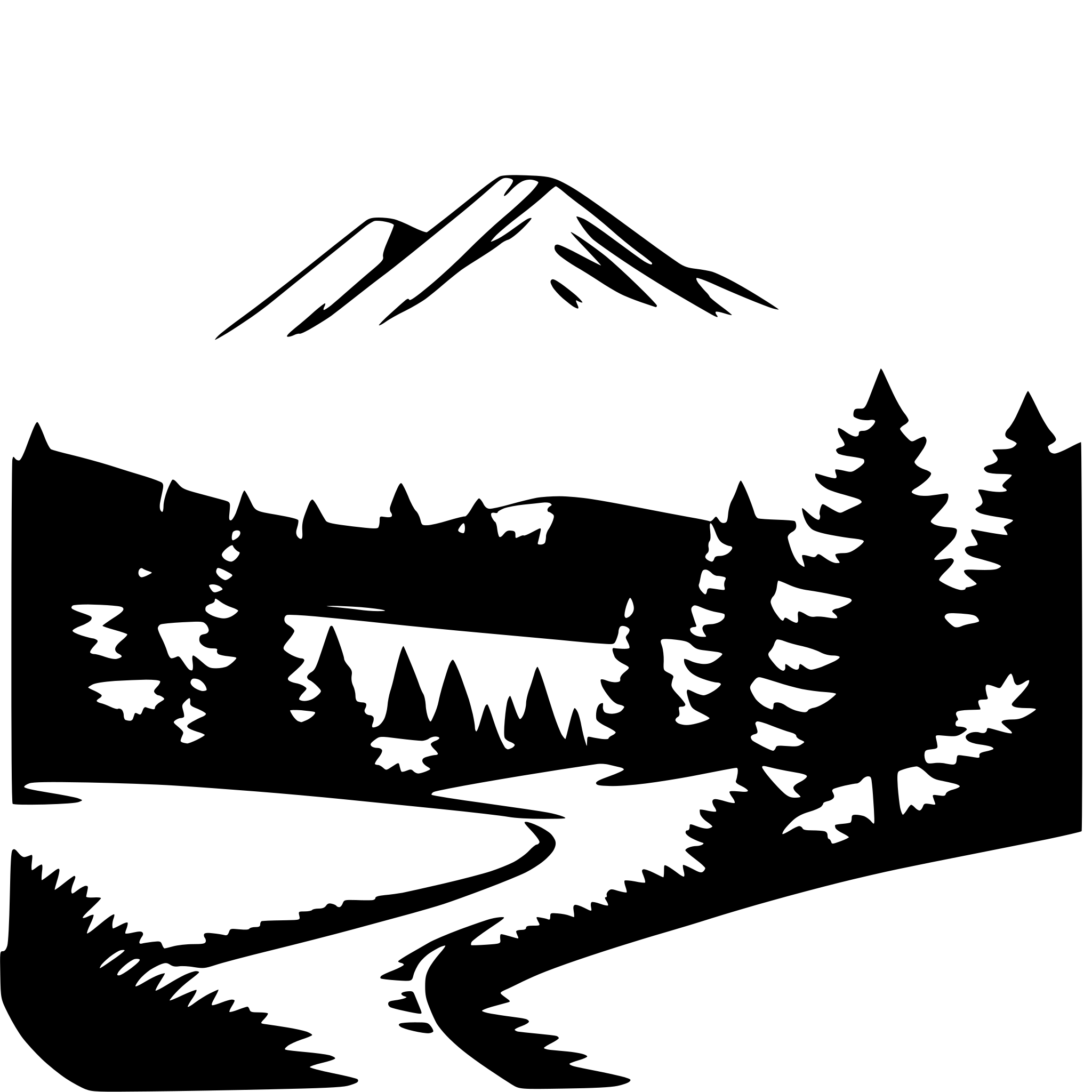 AI-generated SVG of 'mountain scenery'