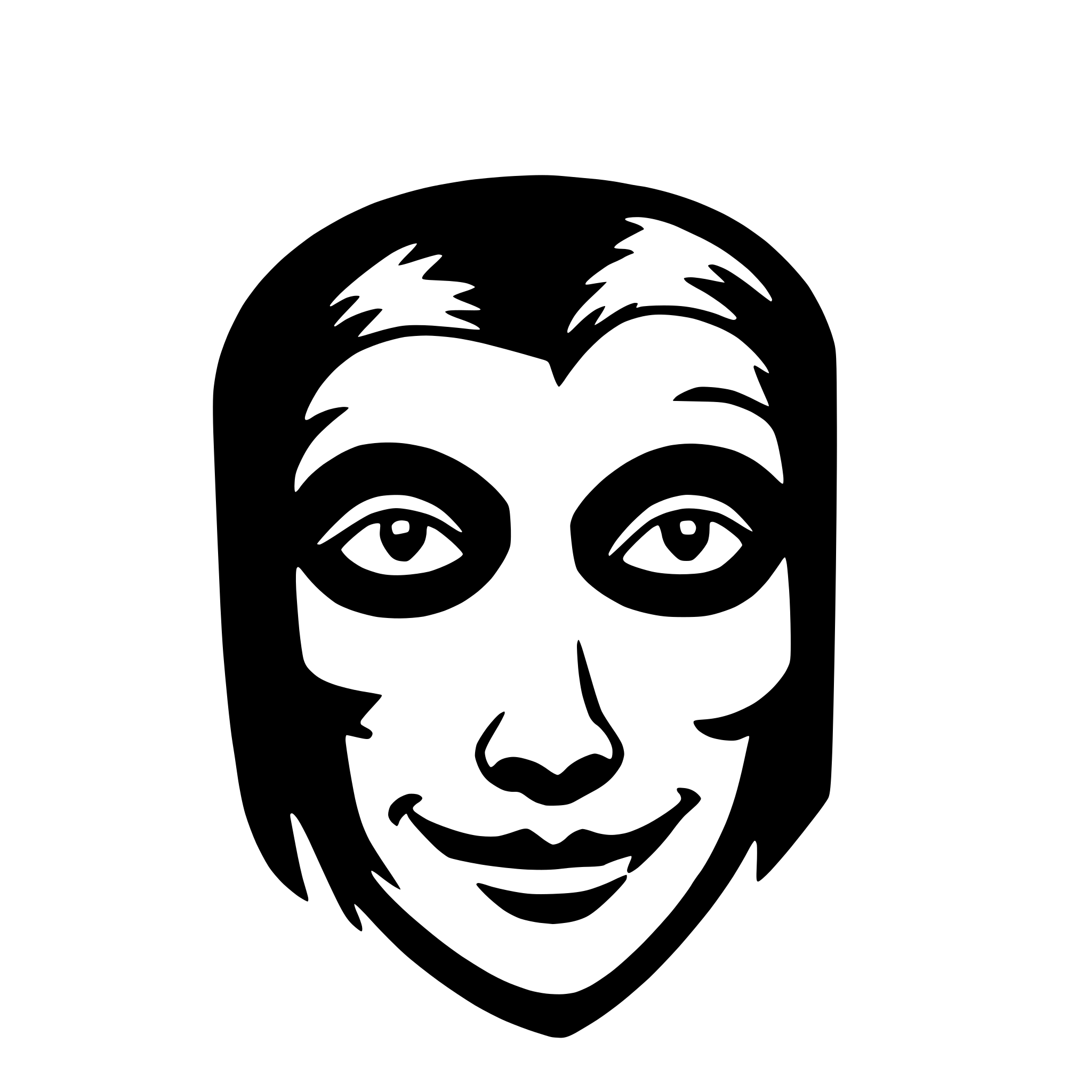 AI-generated SVG of 'halloween mask'