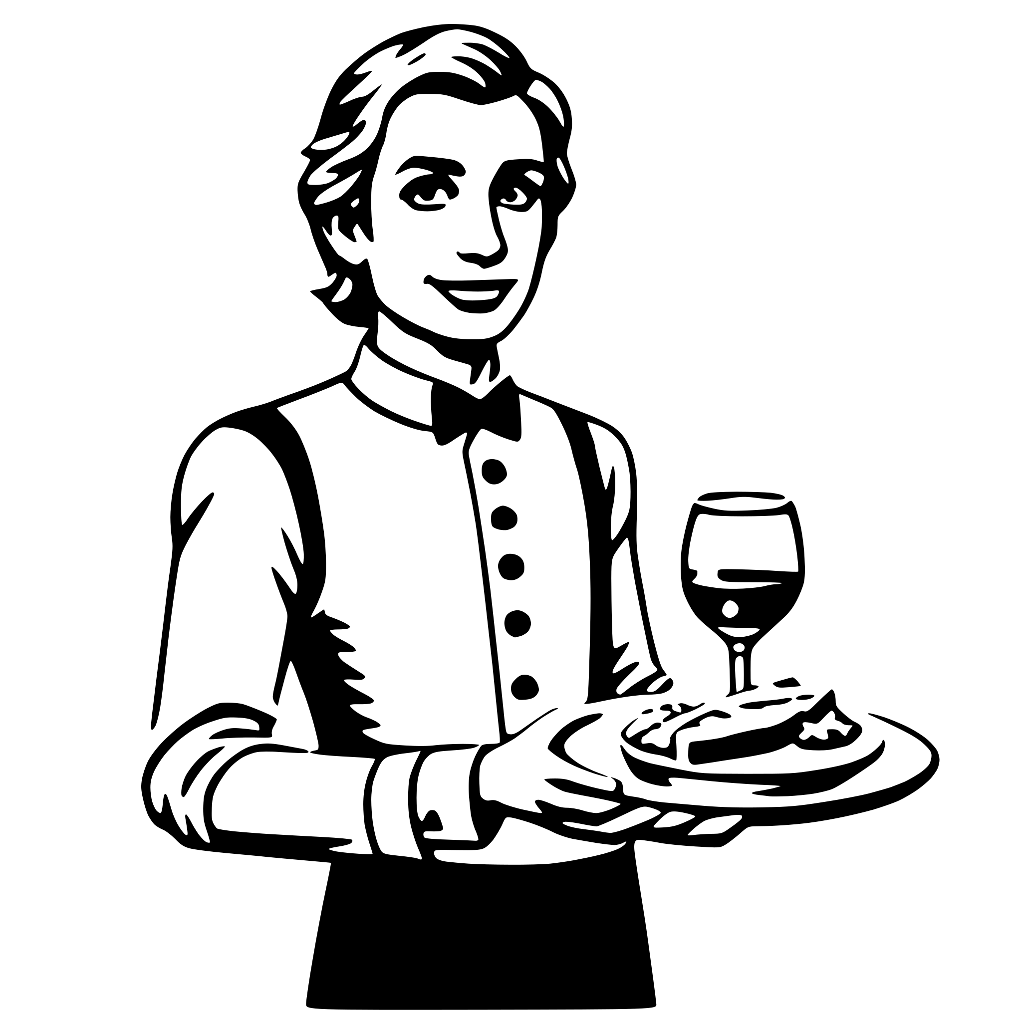 AI-generated SVG of 'waiter'