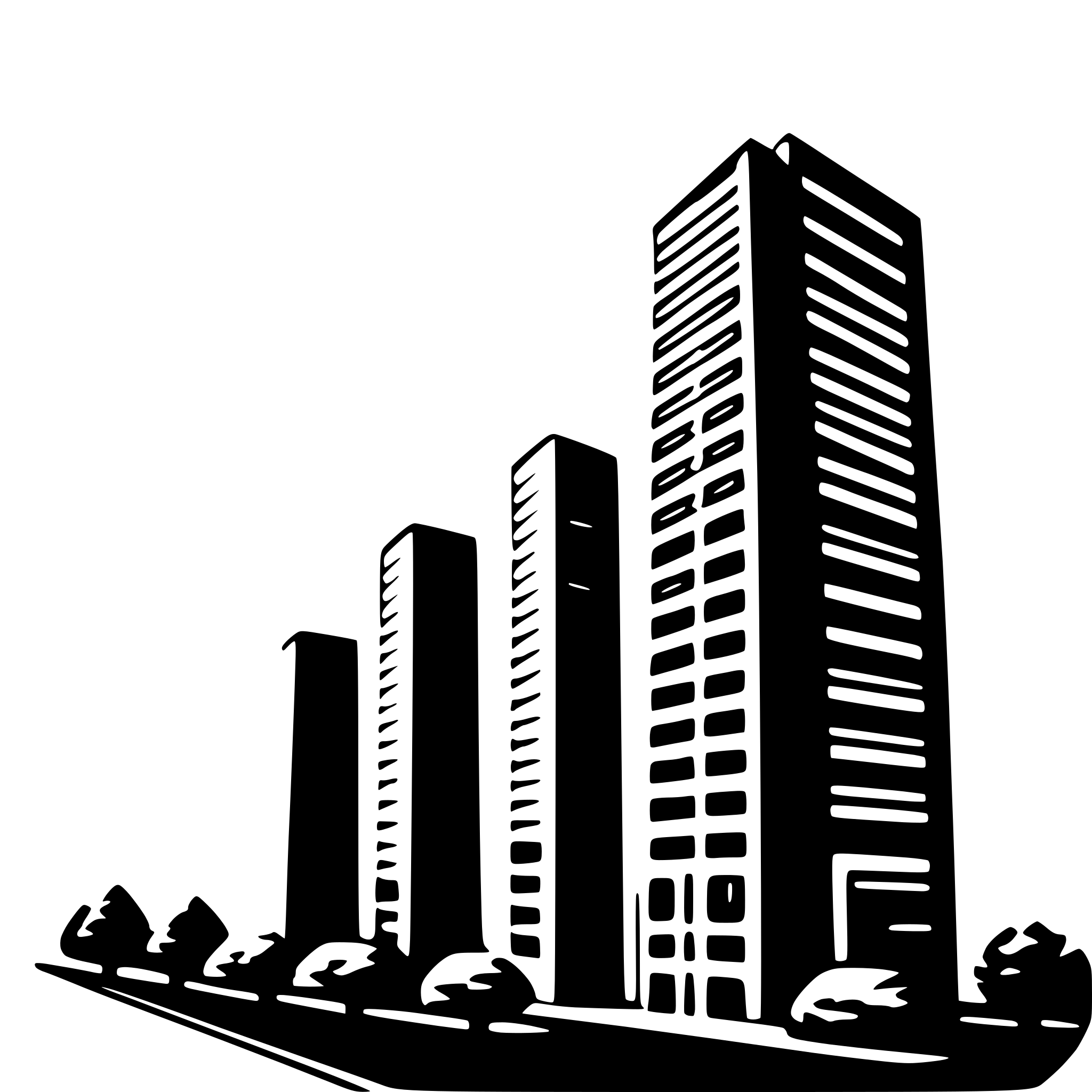 AI-generated SVG of 'skyscraper'
