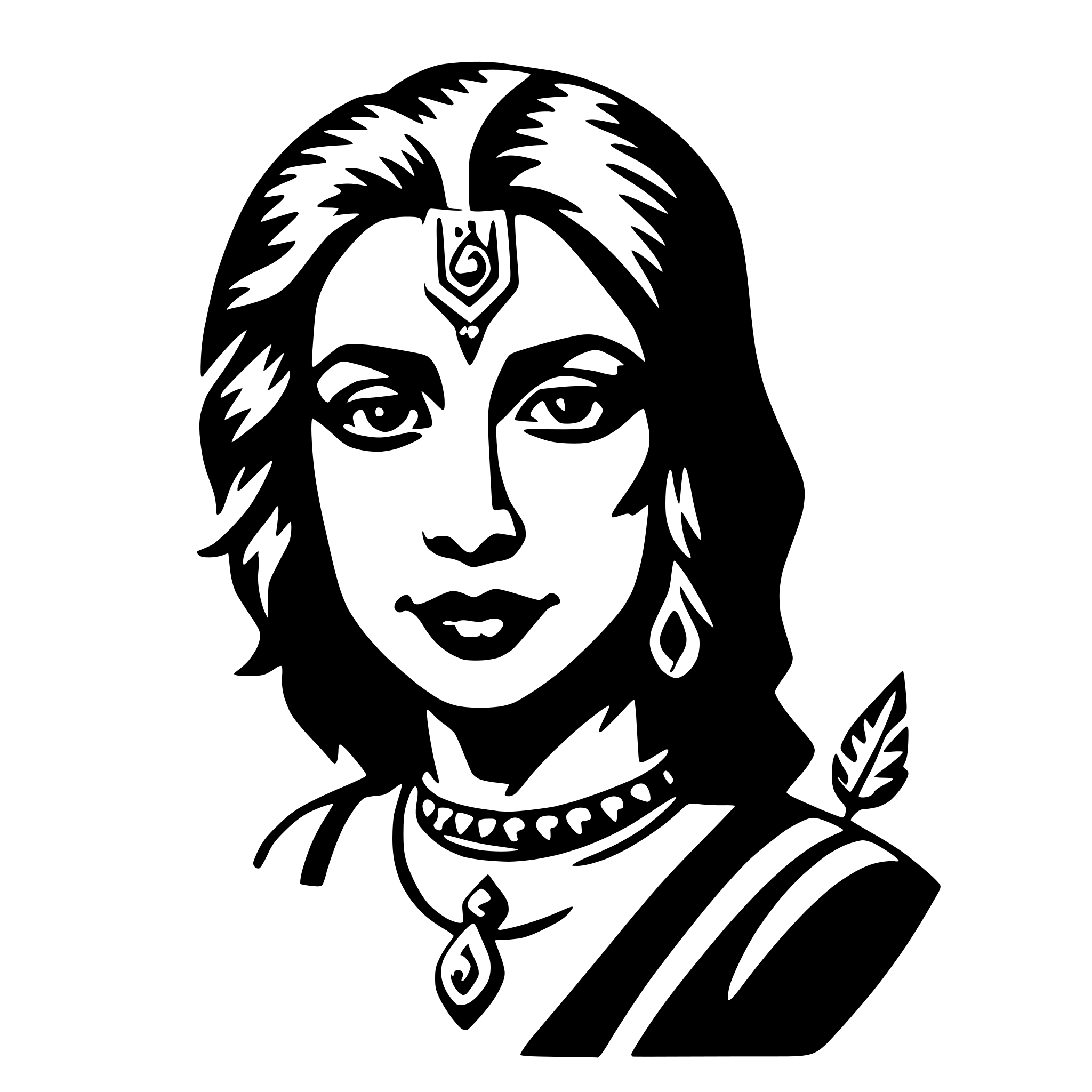 AI-generated SVG of 'kali'
