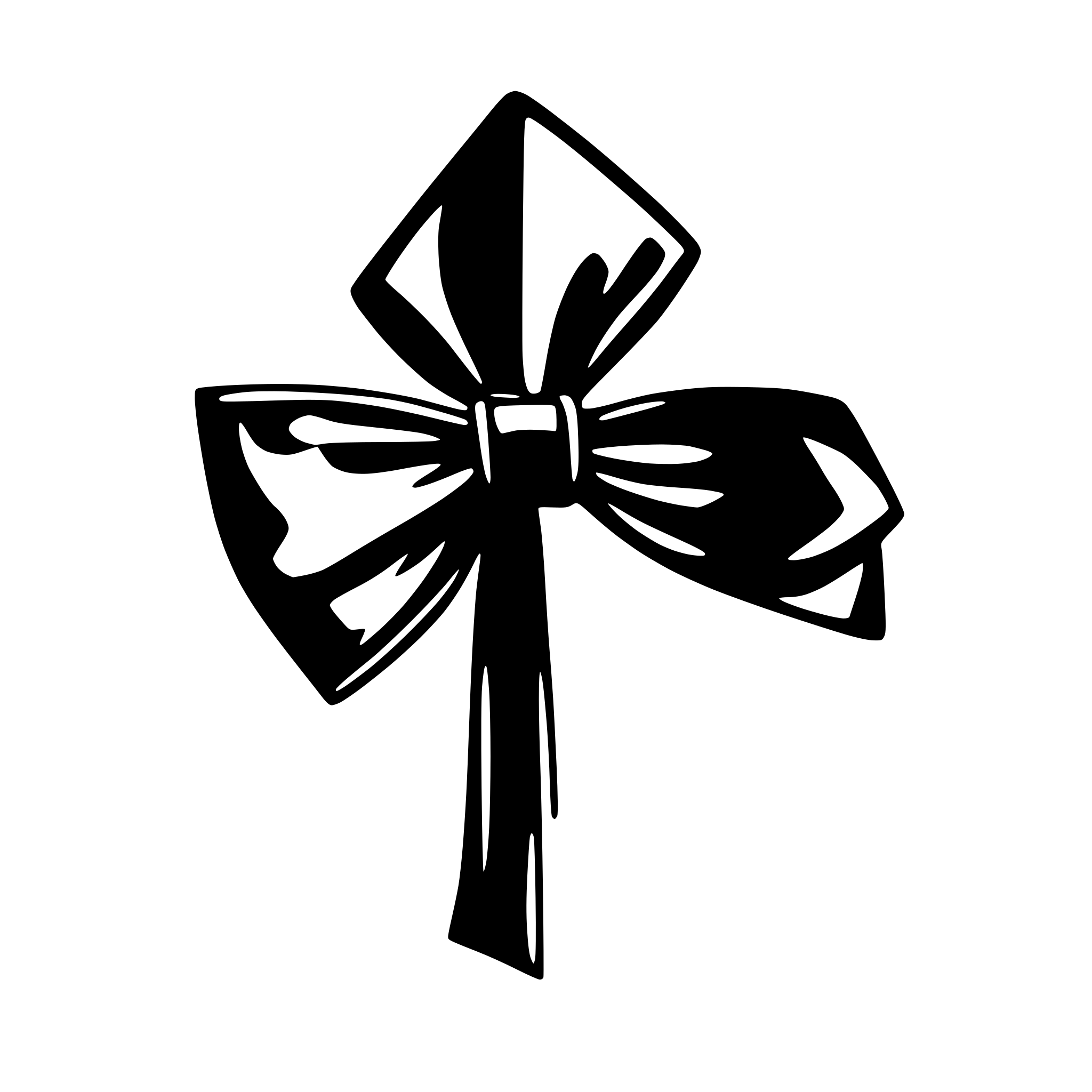 AI-generated SVG of 'elegant bow tie minimalist'