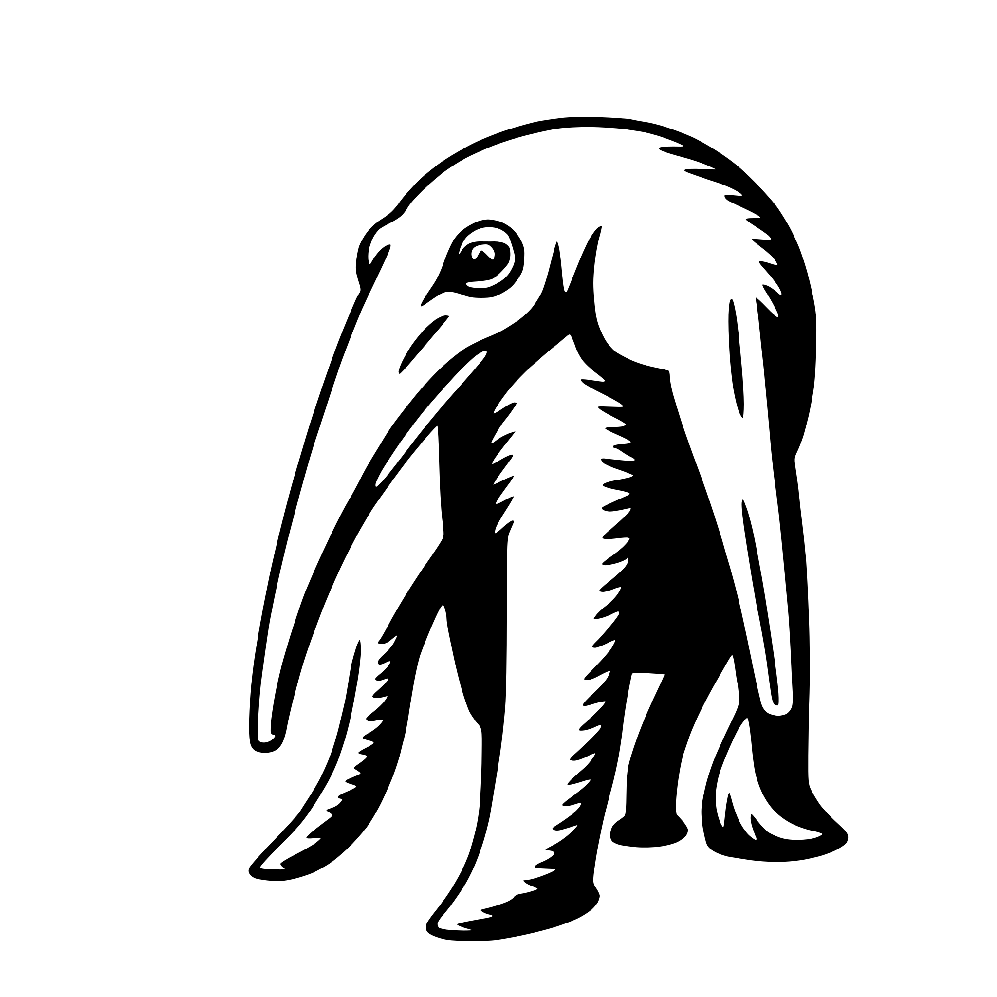 AI-generated SVG of 'anteater'