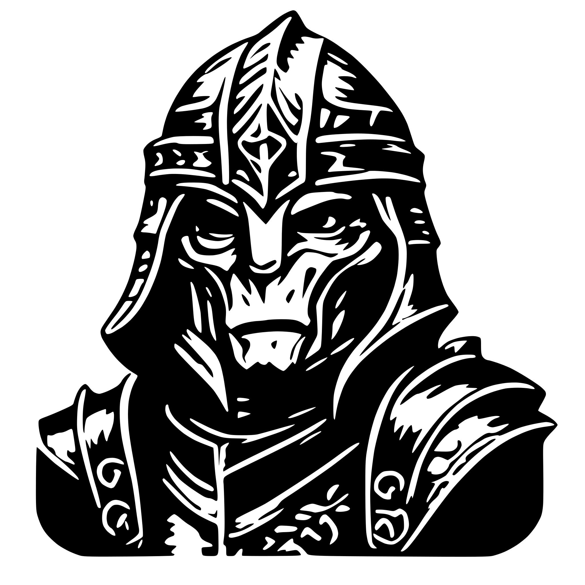 AI-generated SVG of 'dnd dragonborn'