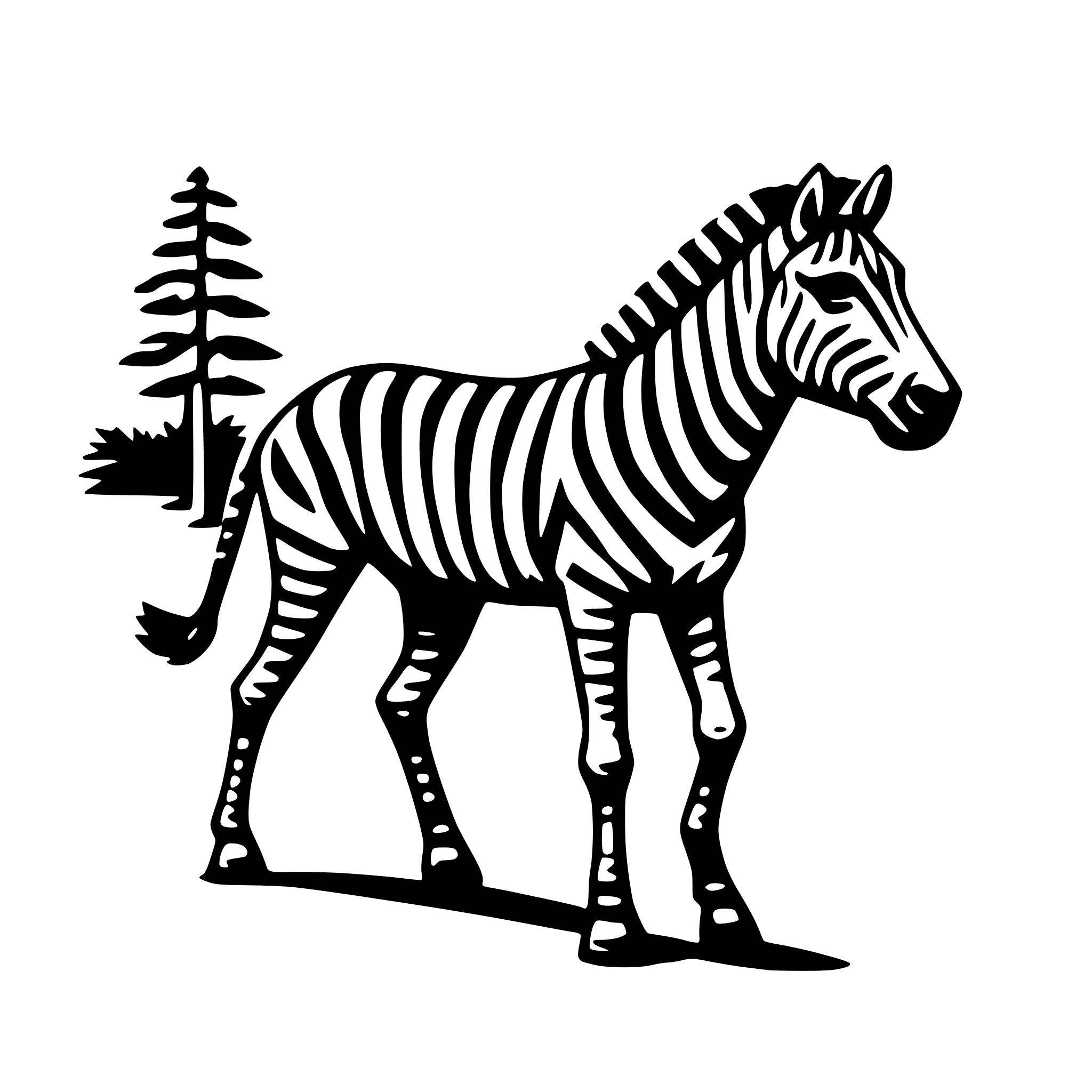 AI-generated SVG of a crosswalk zebra