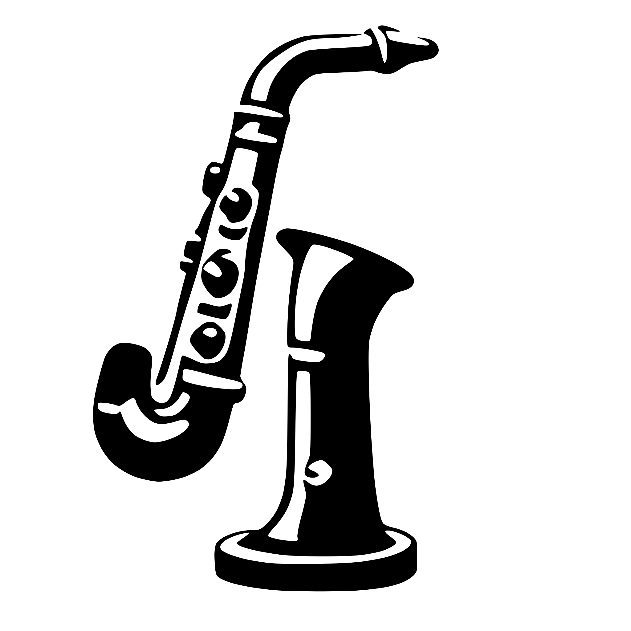 AI-generated SVG of a saxophone