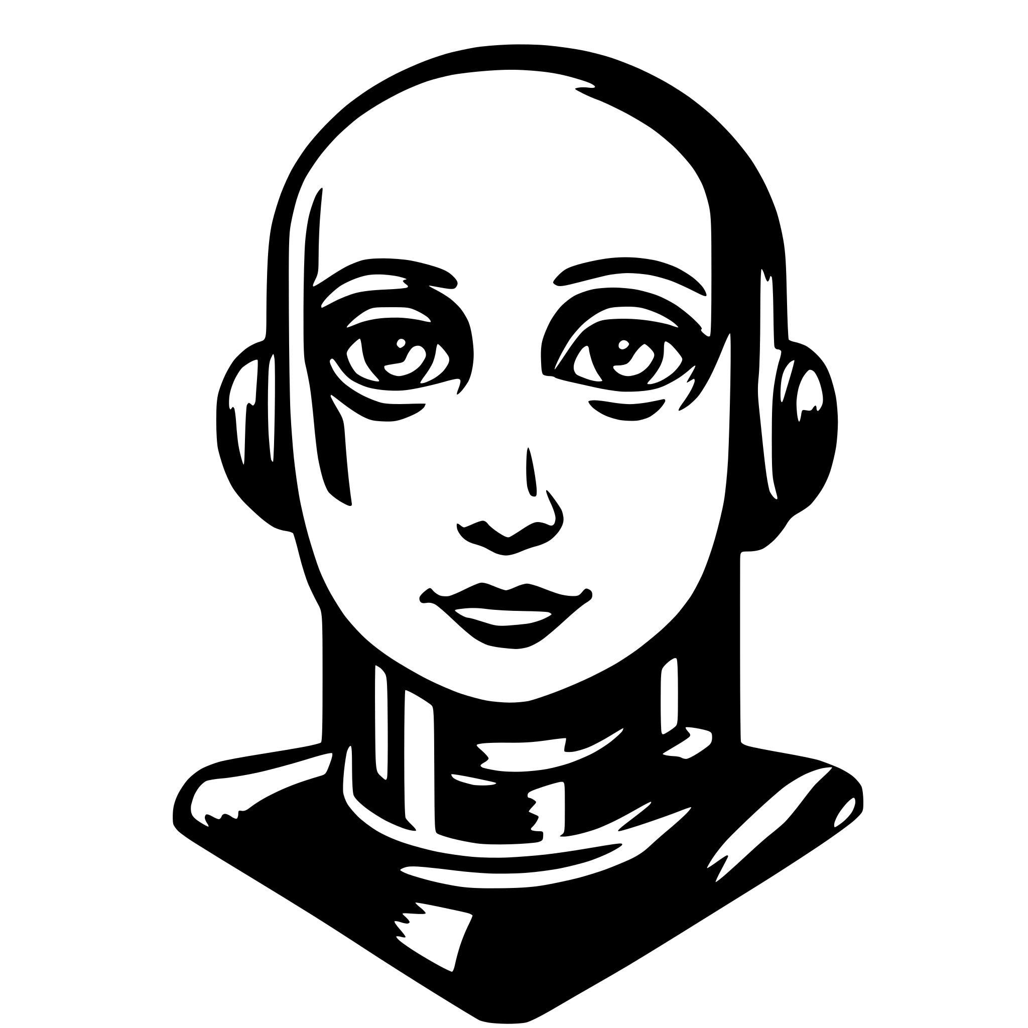 AI-generated SVG of a androide