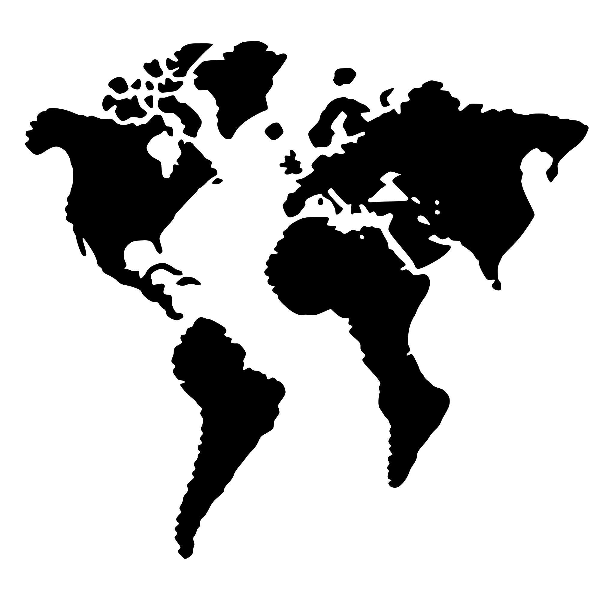 AI-generated SVG of a world map created from dots, gey
