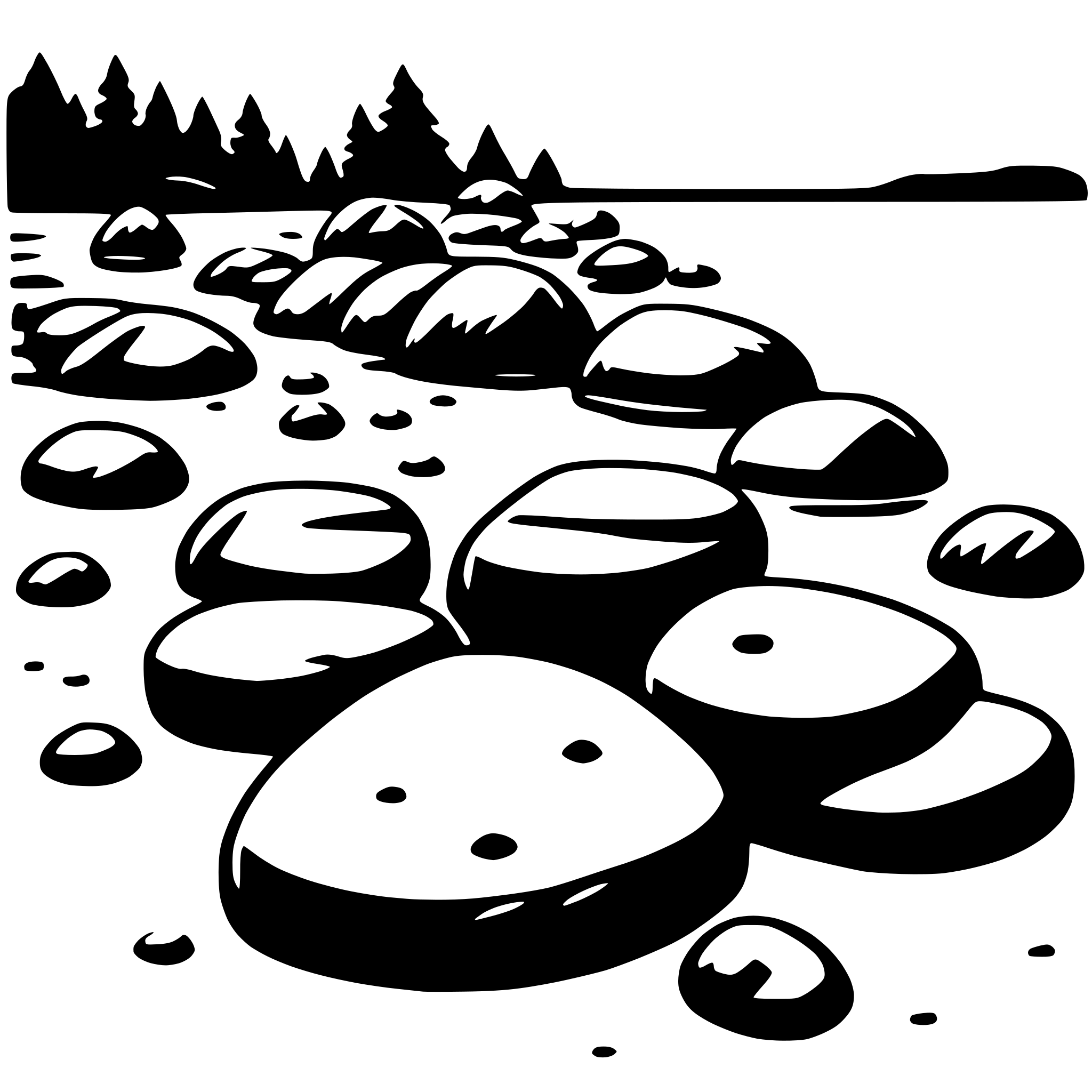 AI-generated SVG of a river stones