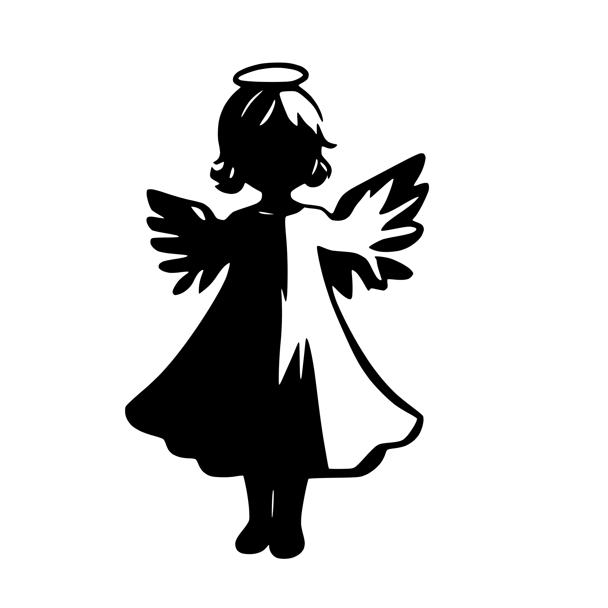 AI-generated SVG of 'christmas angel'