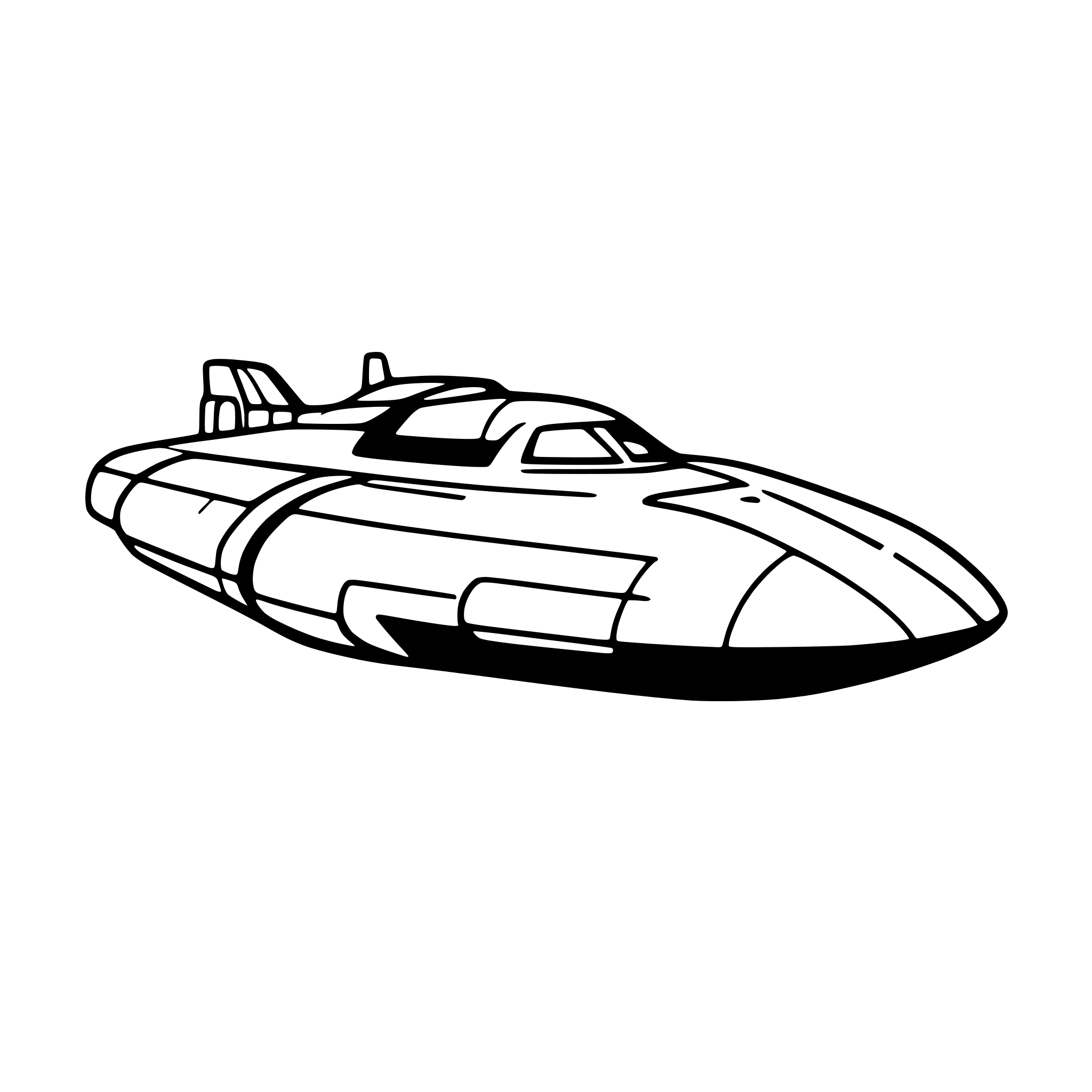 AI-generated SVG of a spaceship of captain future
