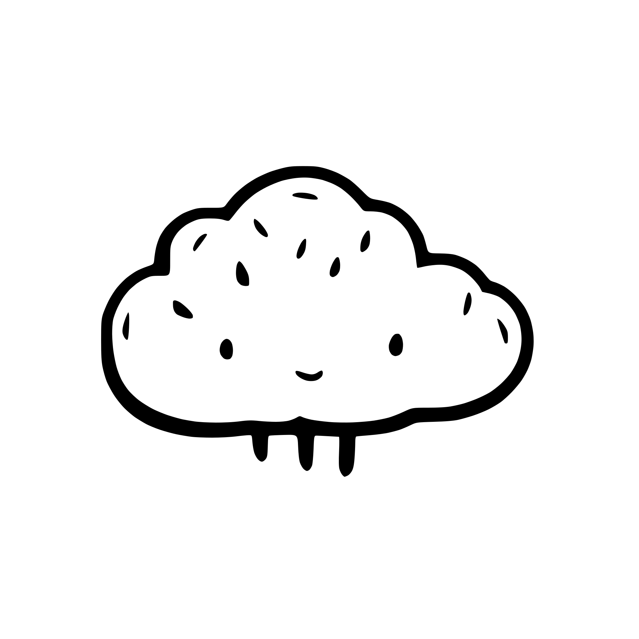 AI-generated SVG of 'a cloud, simple'