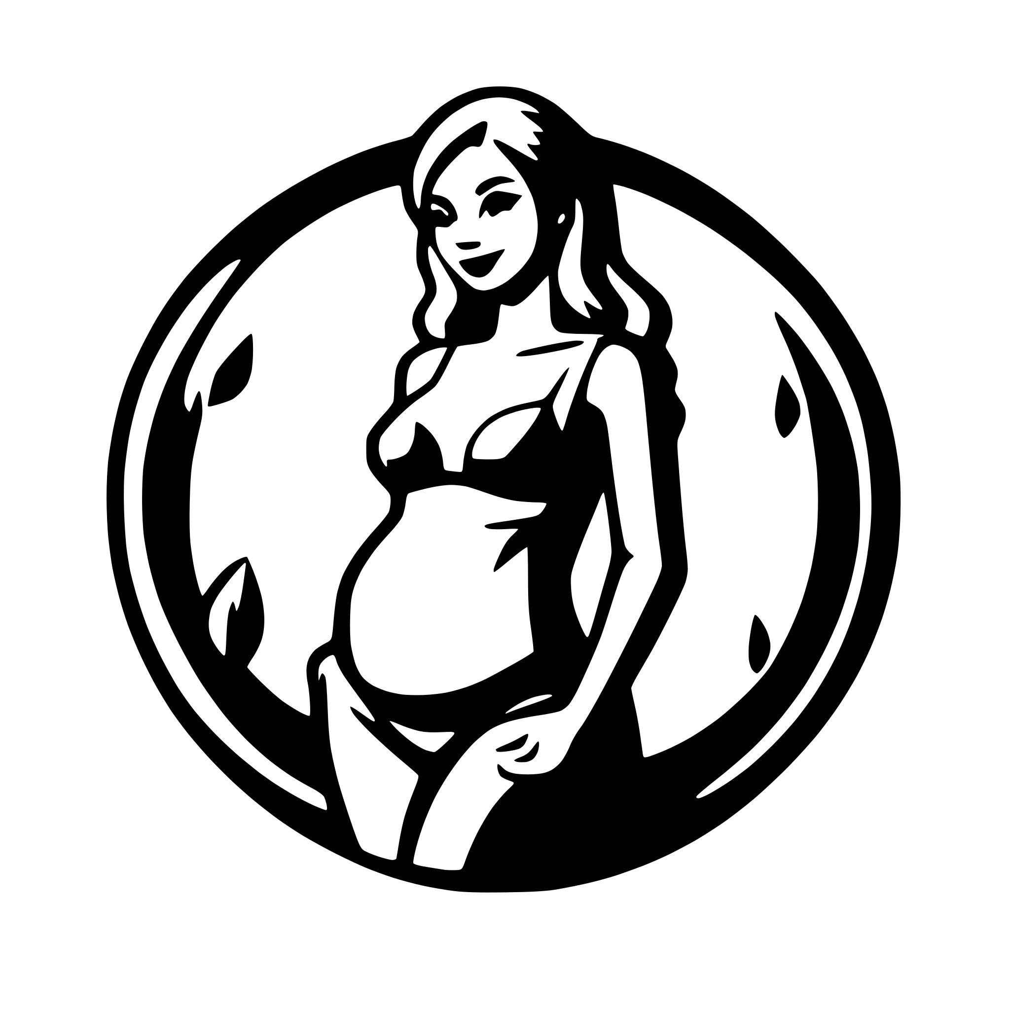 AI-generated SVG of 'pregnant woman support'
