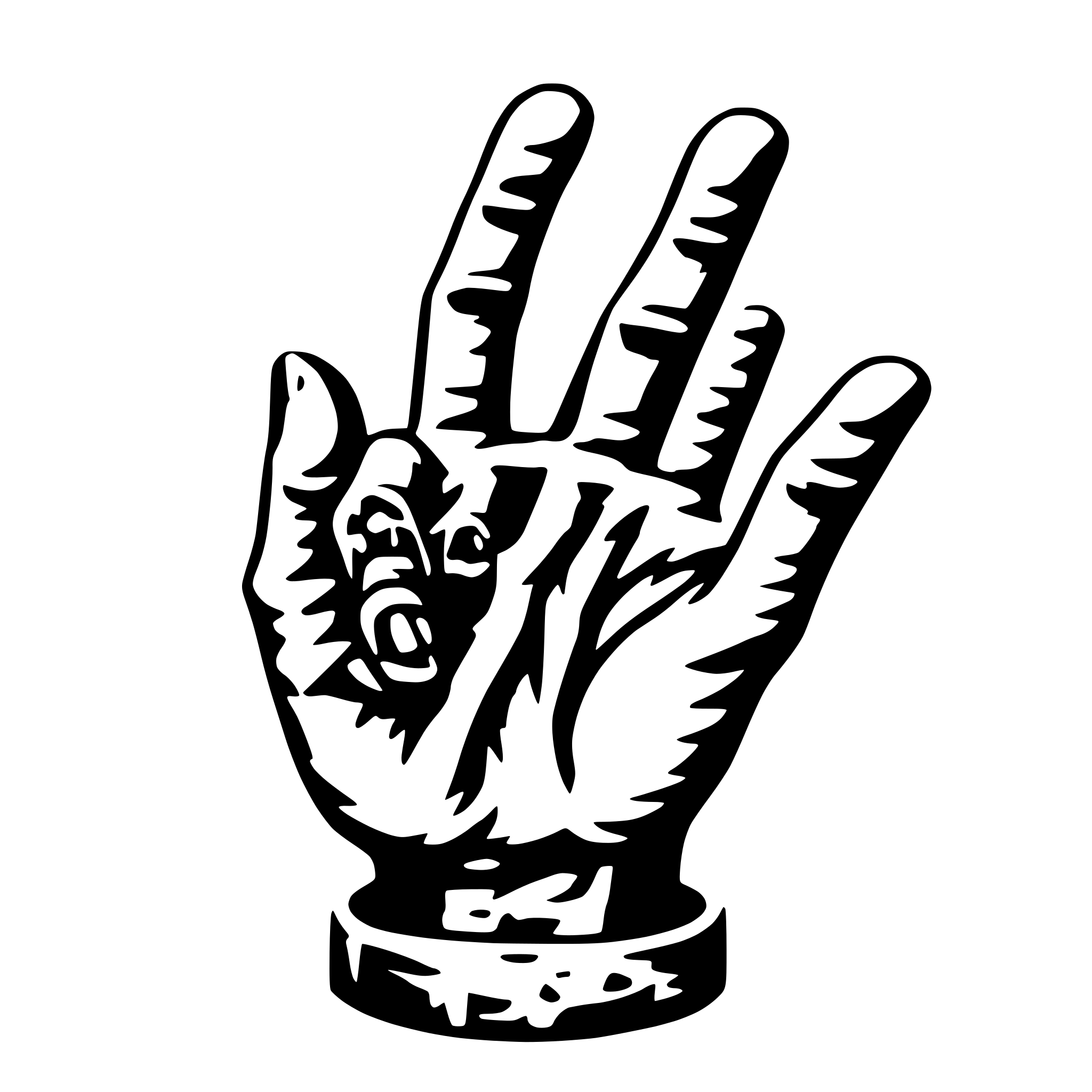 AI-generated SVG of 'fingerbord hand zombie catch'