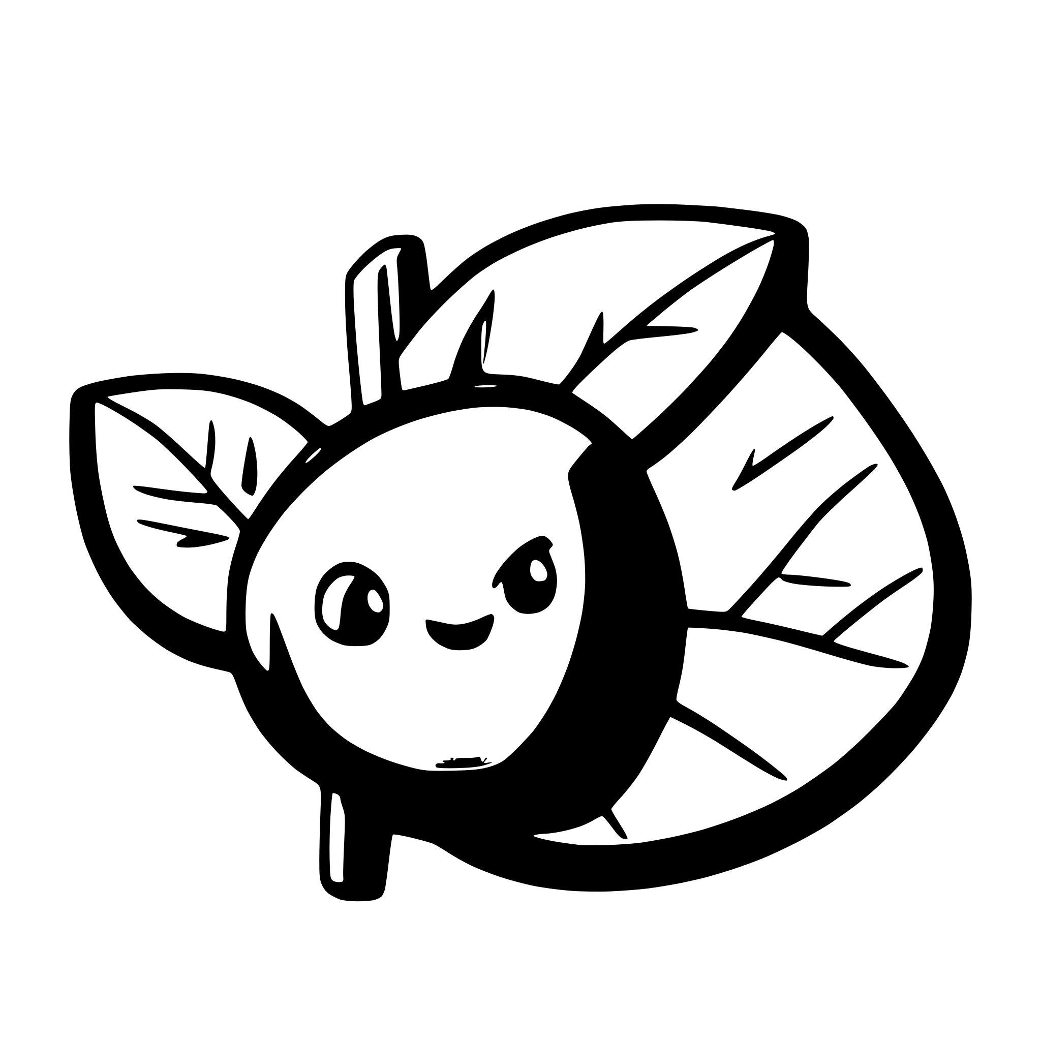AI-generated SVG of a chestnut with leave