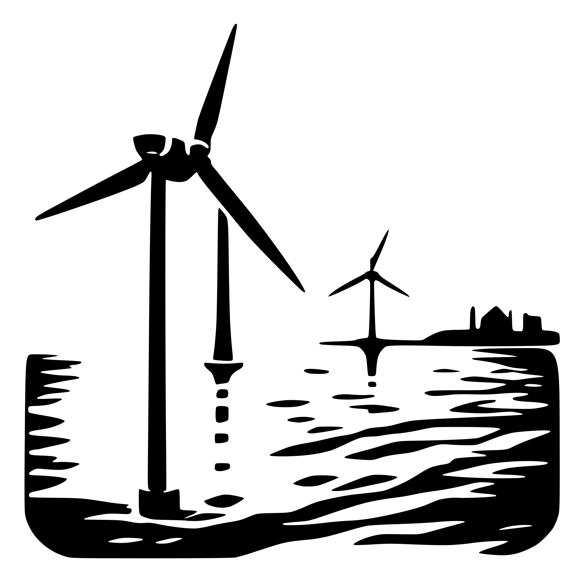 AI-generated SVG of 'An offshore wind turbine'